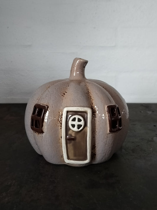 Ib Laursen - Græskar hus til fyrfadslys Ø 15 x H 14 cm