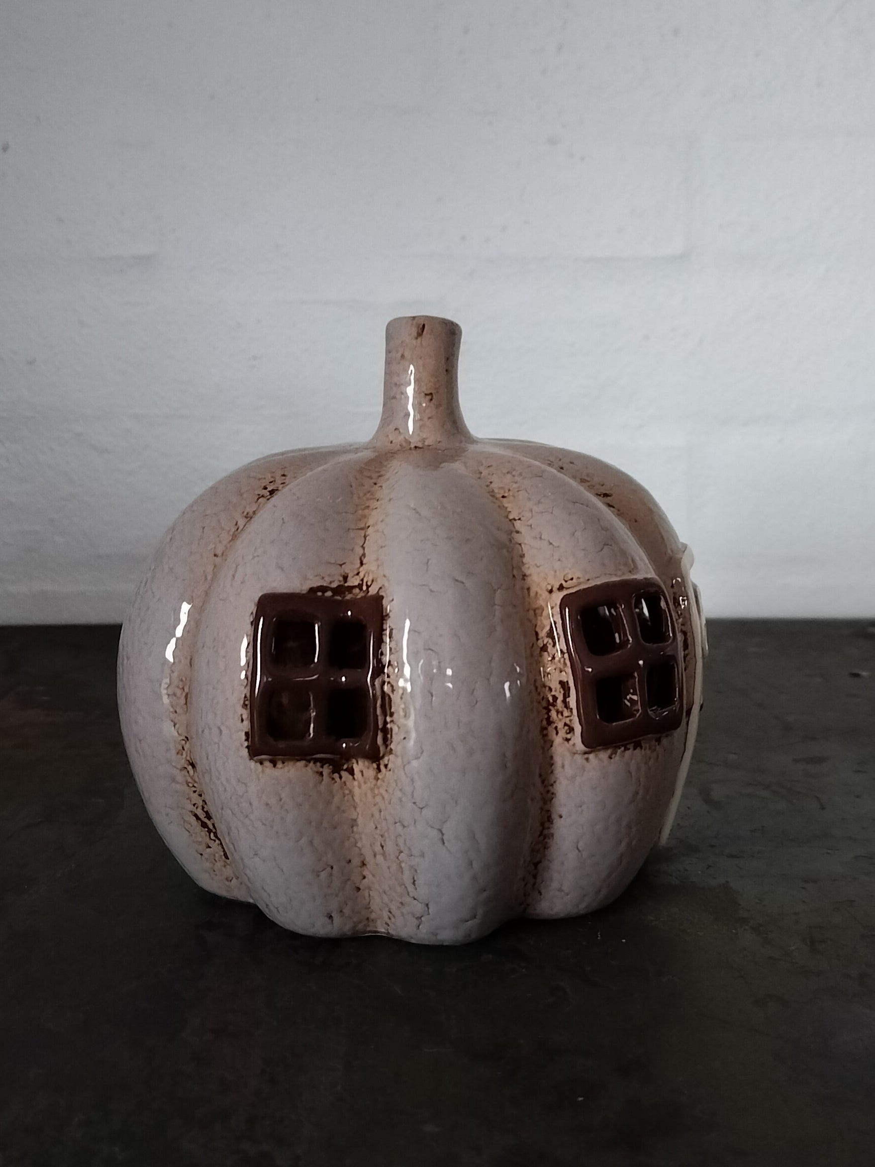 Ib Laursen - Græskar hus til fyrfadslys Ø 15 x H 14 cm