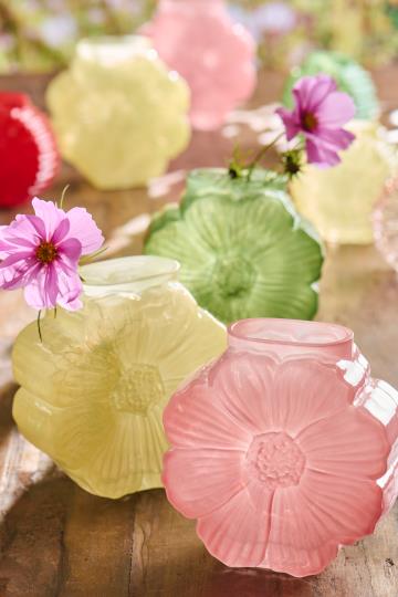 Vase blomsterformet Daisy vælg mellem 3 farver