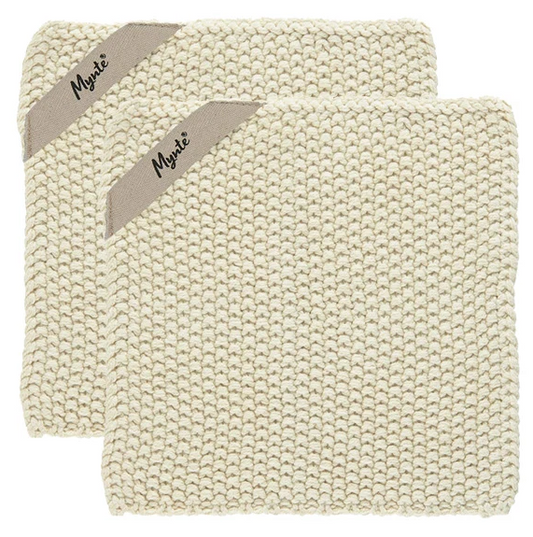 Grydelapper Mynte Latte 22 x 22 cm 2 stk.