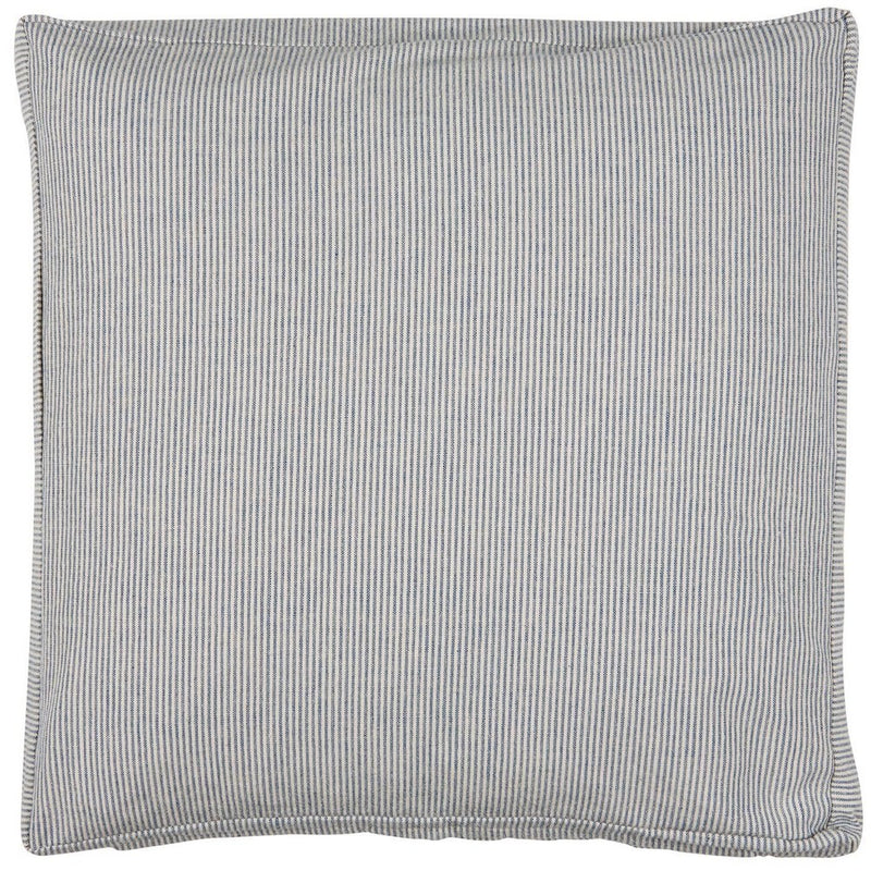 Hyndebetræk med mørkeblå striber "Charlie" 45 x 45 cm