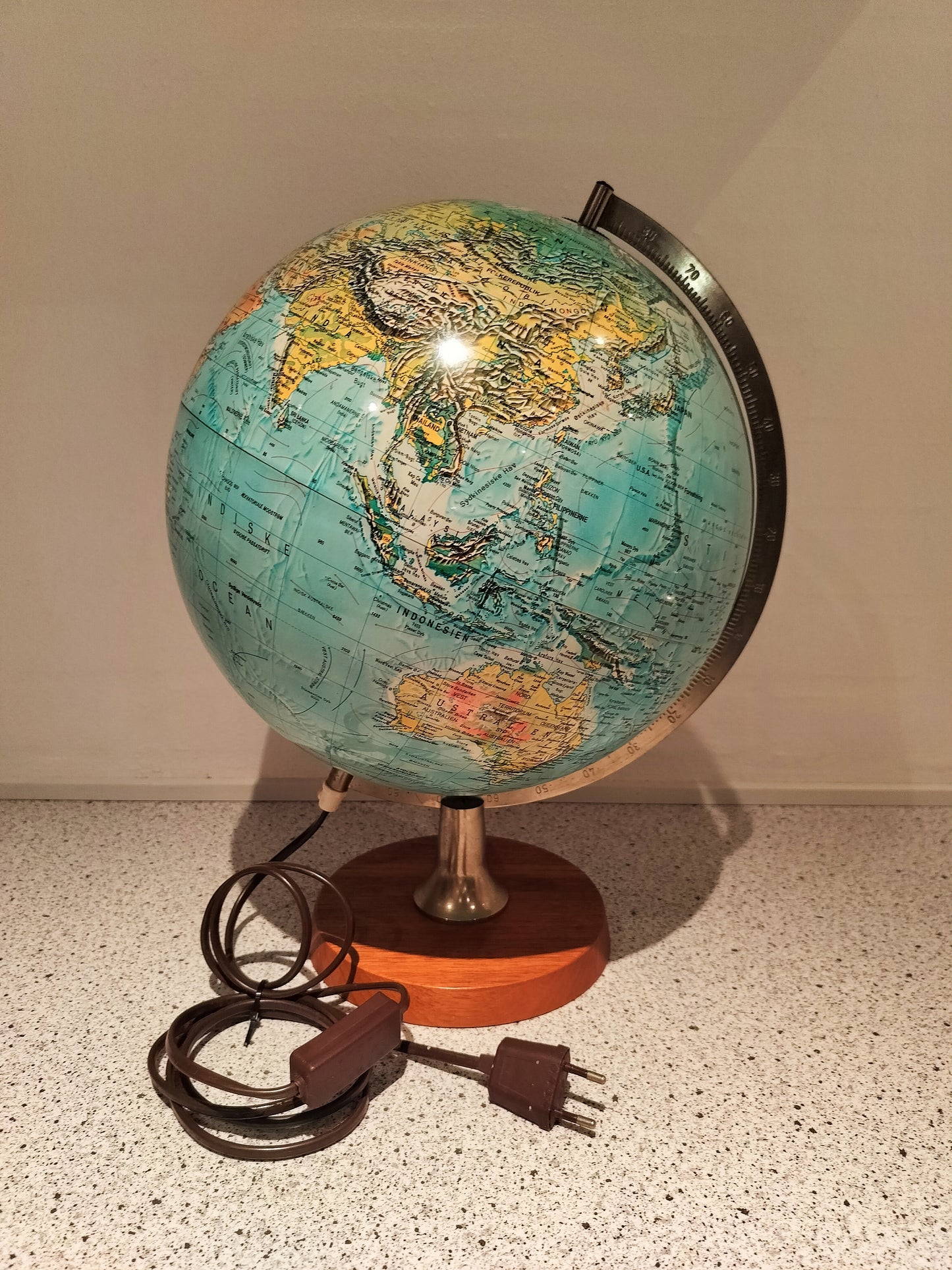 Secondhand - Scan-Globe Globus på teaktræsfod