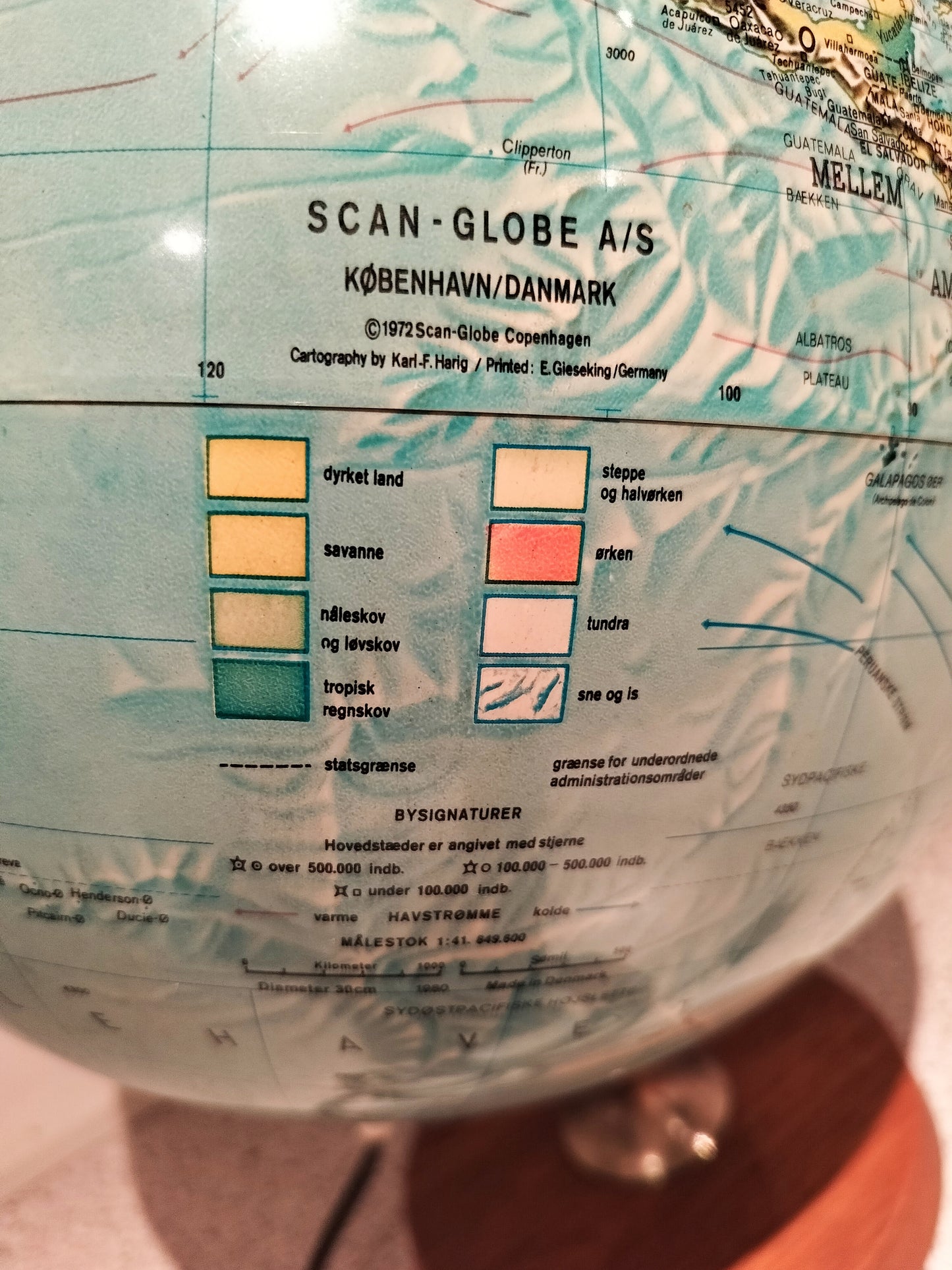 Secondhand - Scan-Globe Globus på teaktræsfod
