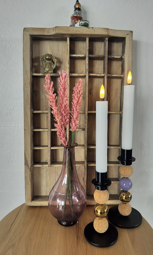 MY-Candle - Lysestage sæt i sort, model 9141