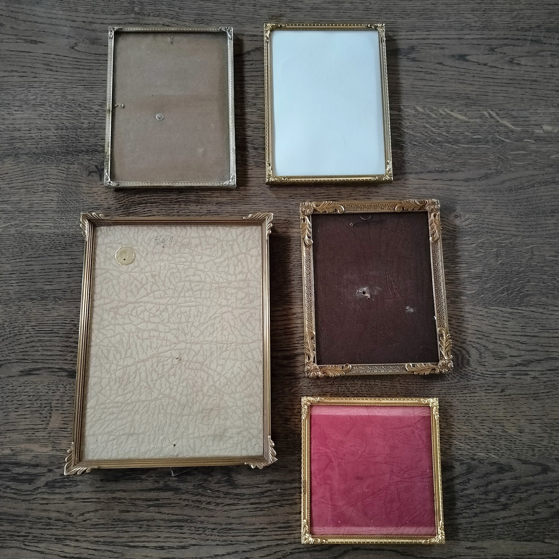 Secondhand - 5 stk. Retro billedrammer (8)