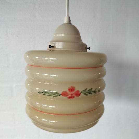 Secondhand - Gammel glaspendel H 22 x Ø 17,5 cm
