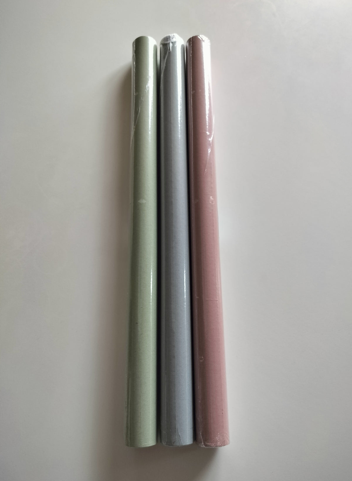 Ib Laursen - 3 stk kardus gavepapir (grøn, blågrå, rosa)