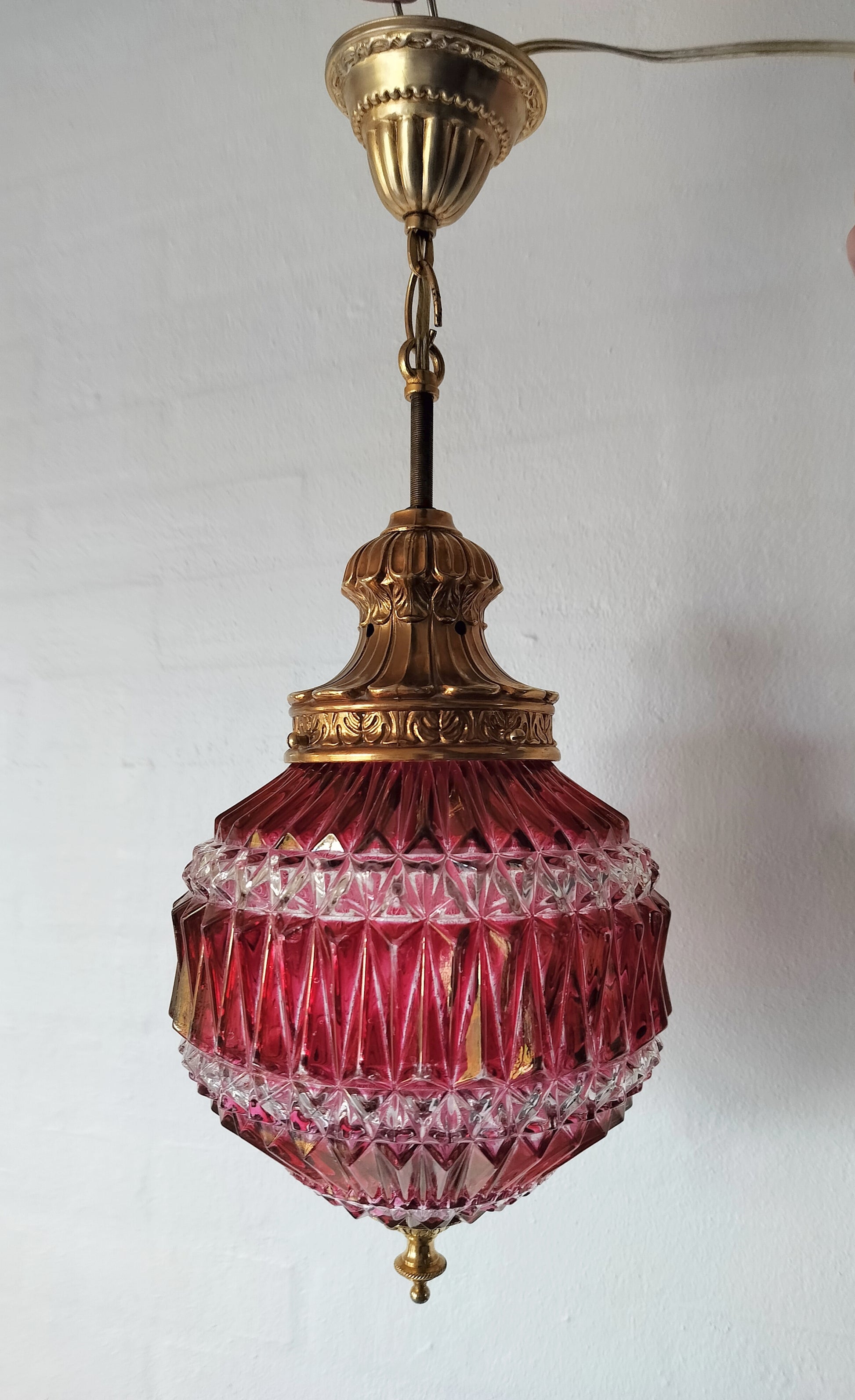 Secondhand - Måneskinslampe Ø 20 cm og H 40 cm