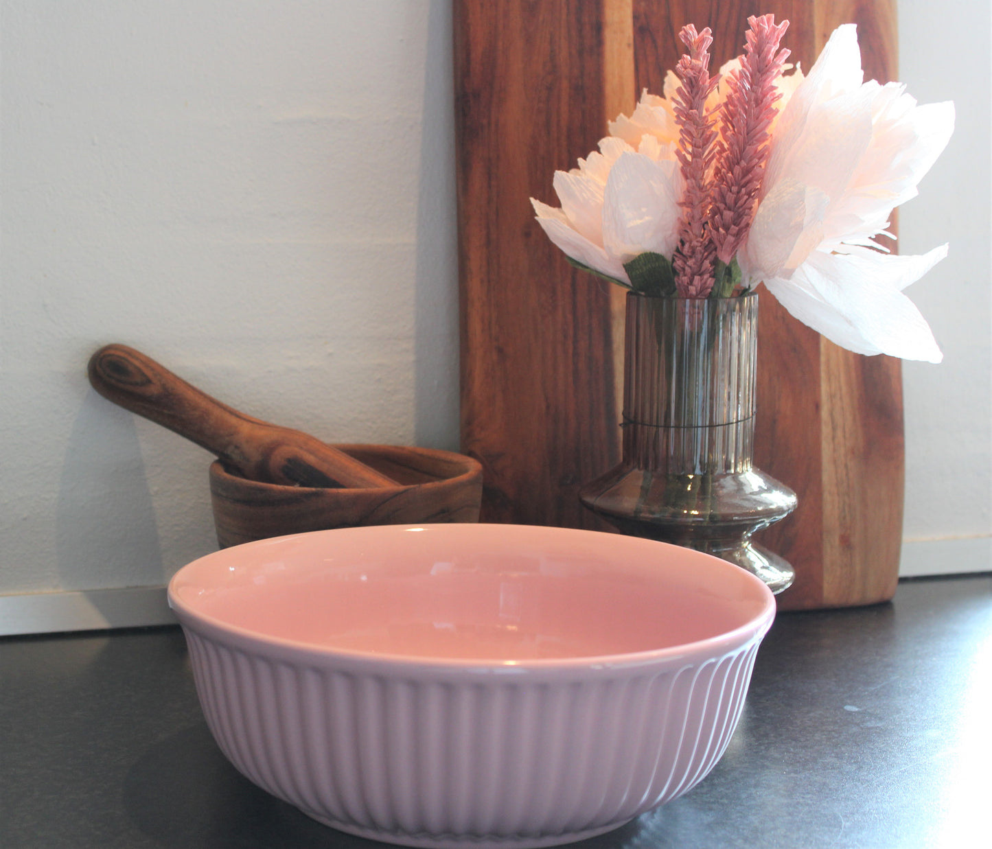 Ib Laursen - Mynte serveringsskål i lyserød farve (rose)