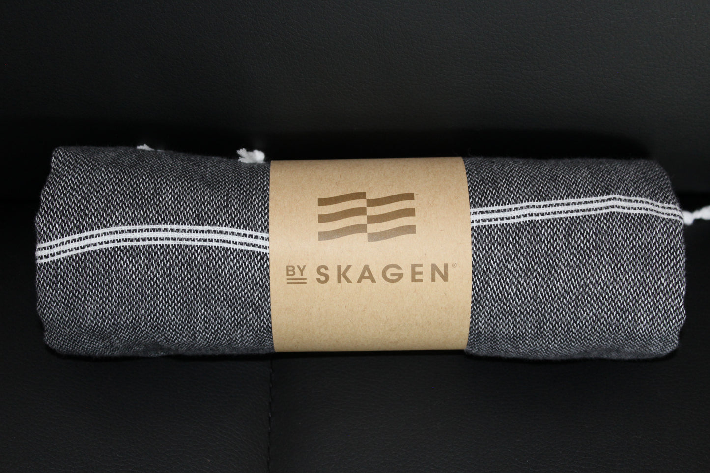 By Skagen - Hammam håndklæde med frynser, sort
