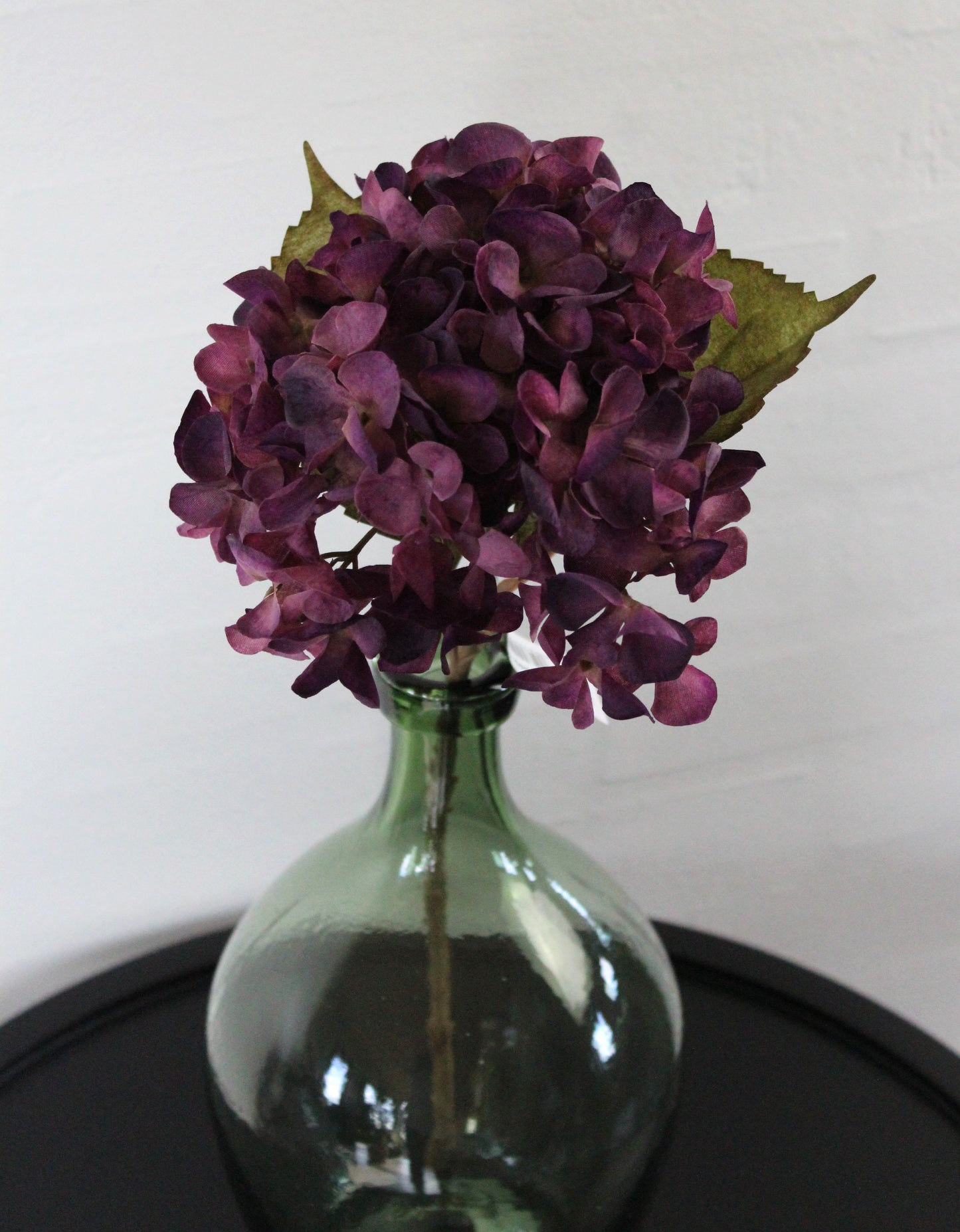 Deko Florale - 1 kunstig Hortensia blomster på gren, lilla farve
