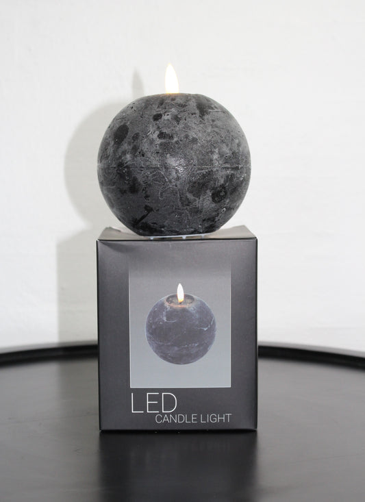 Deko Florale - Kugle LED lys, sort