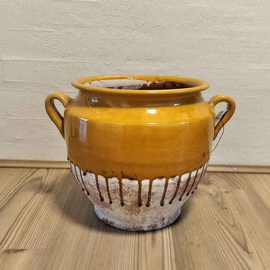 Ib Laursen - Skjuler med hanke og gul løbeglasur AVIGNON H 25 cm