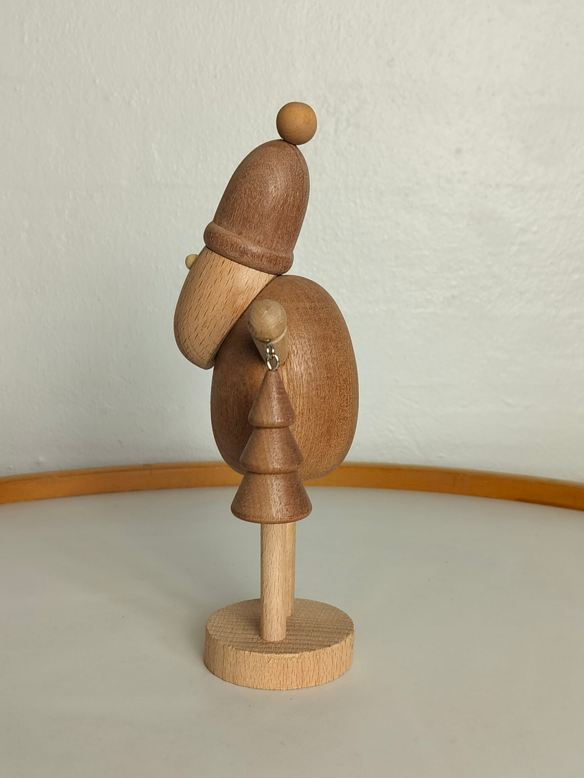 Julemand Træ H 23 cm mørk