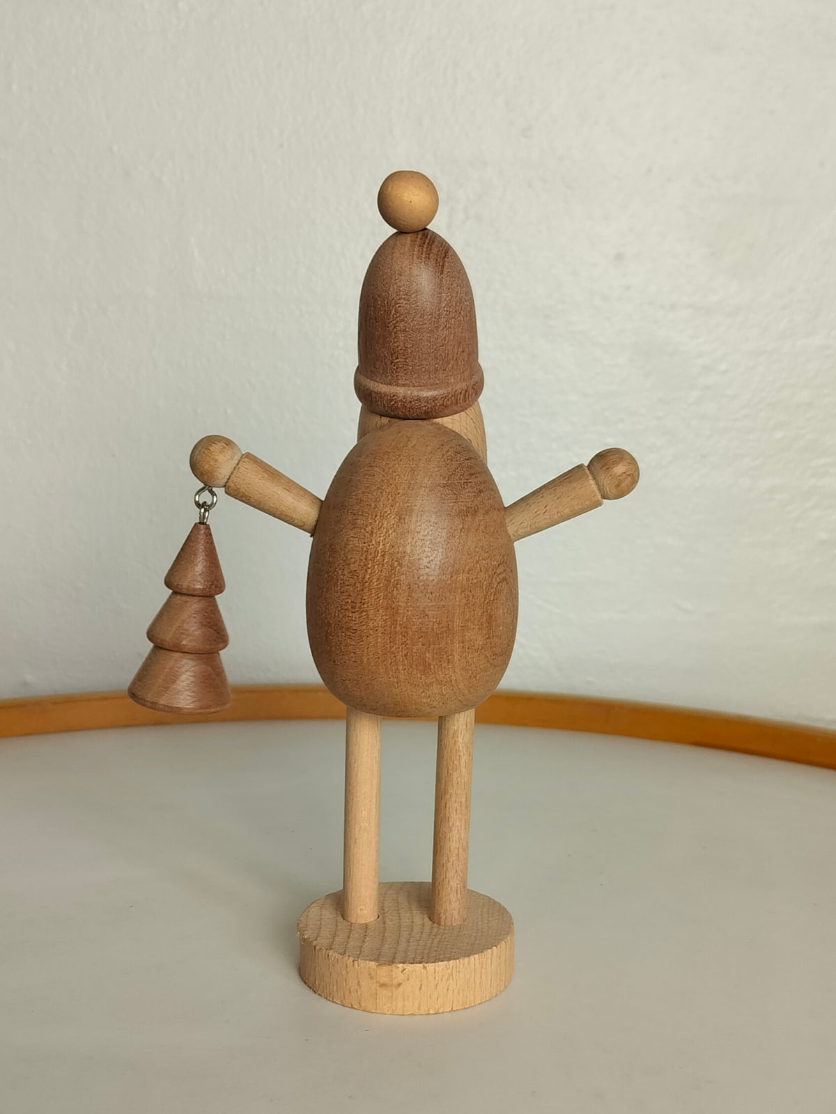 Julemand Træ H 23 cm mørk