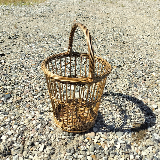 Rund kurv med hank (Kollektionsprøve) Ø 29 x H 45 cm