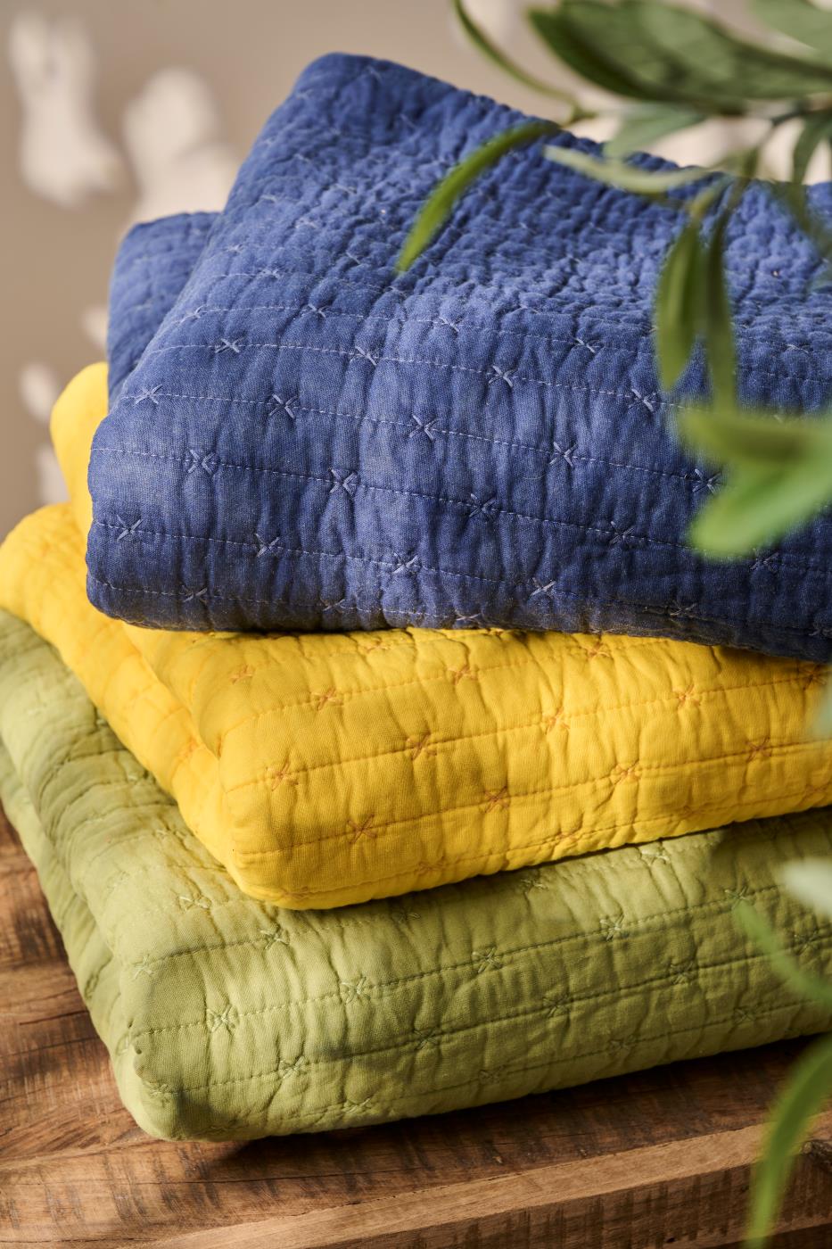 Ib Laursen - Quilt med korssting, Herbal Green