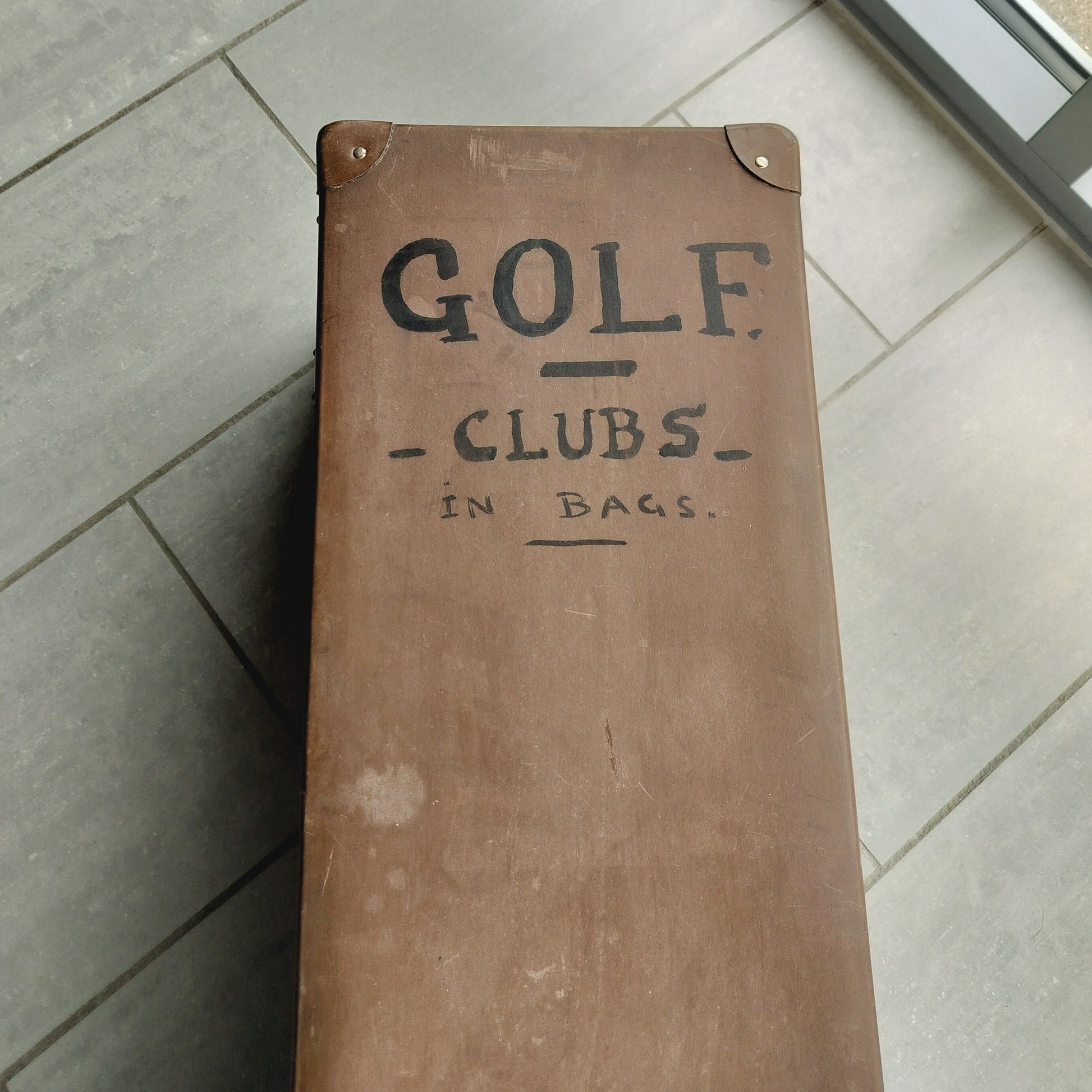 Secondhand - Vintage golf kuffert  L 130 × D 30 × H 35 cm