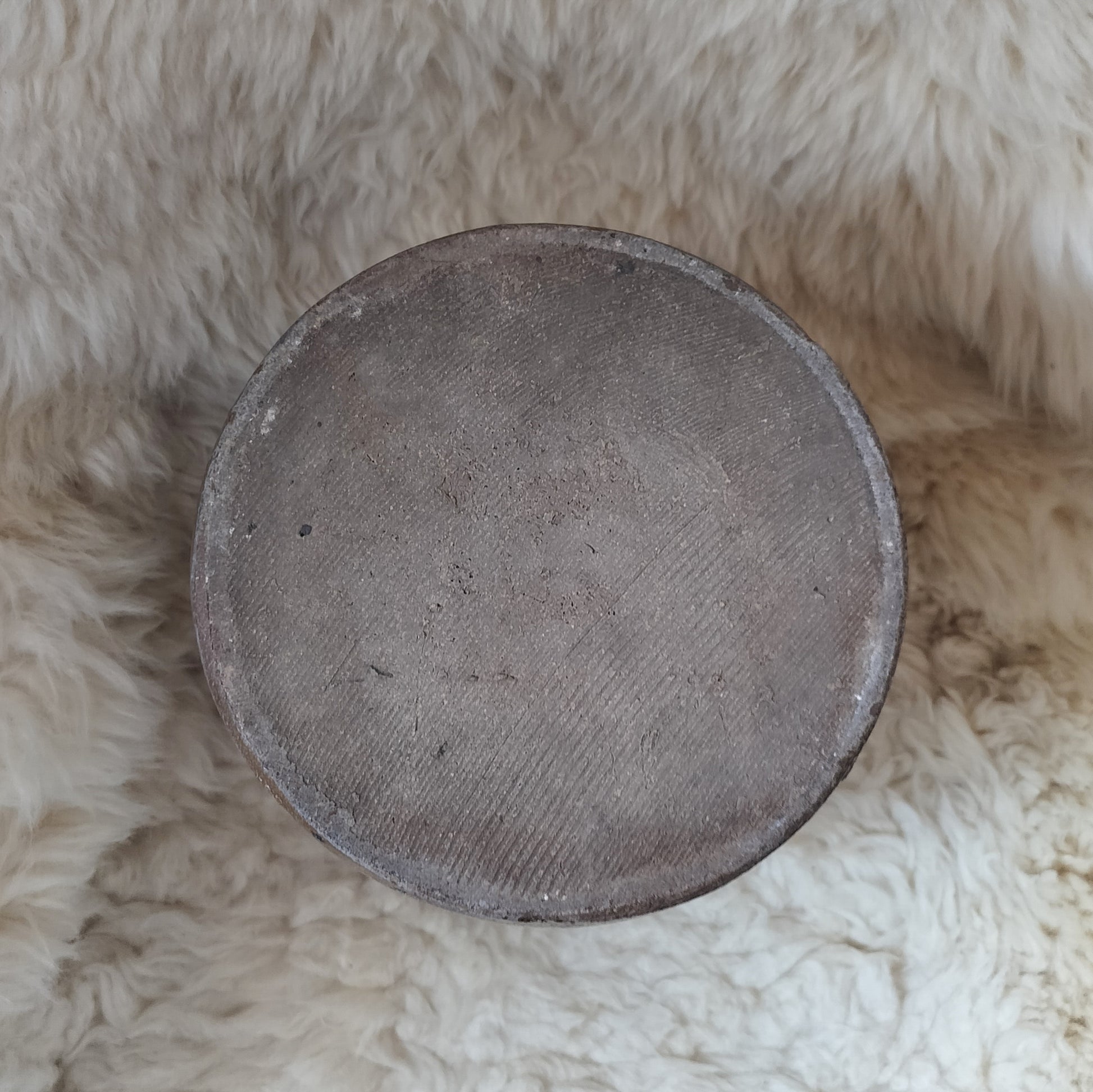 Secondhand - Syltekrukke med ører, stemplet 4L Ø 17,5/18 x H 22 cm