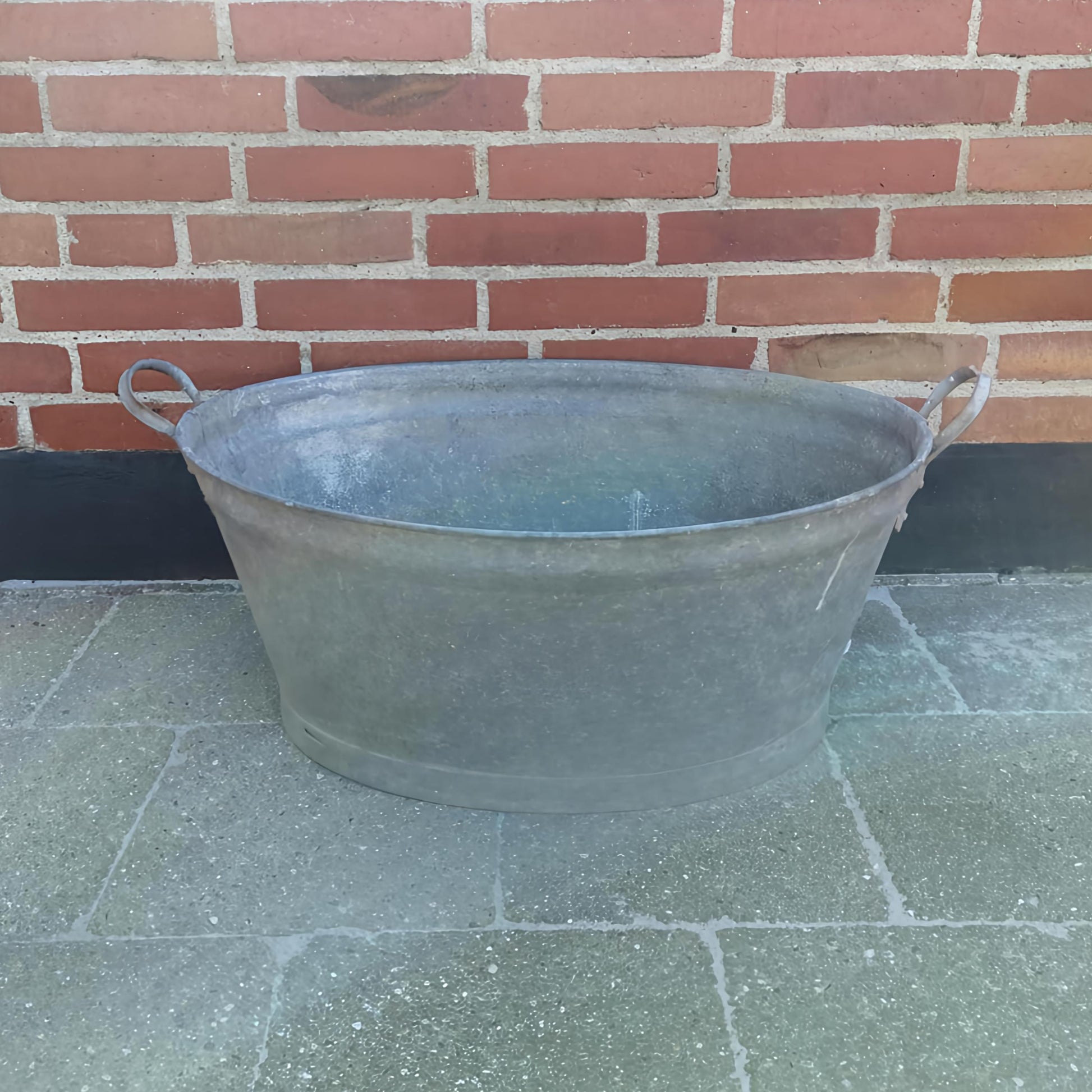 Secondhand - Glud og Marstrand zink balje L 62,5/71 x D 50 x H 27,5/32,5 cm