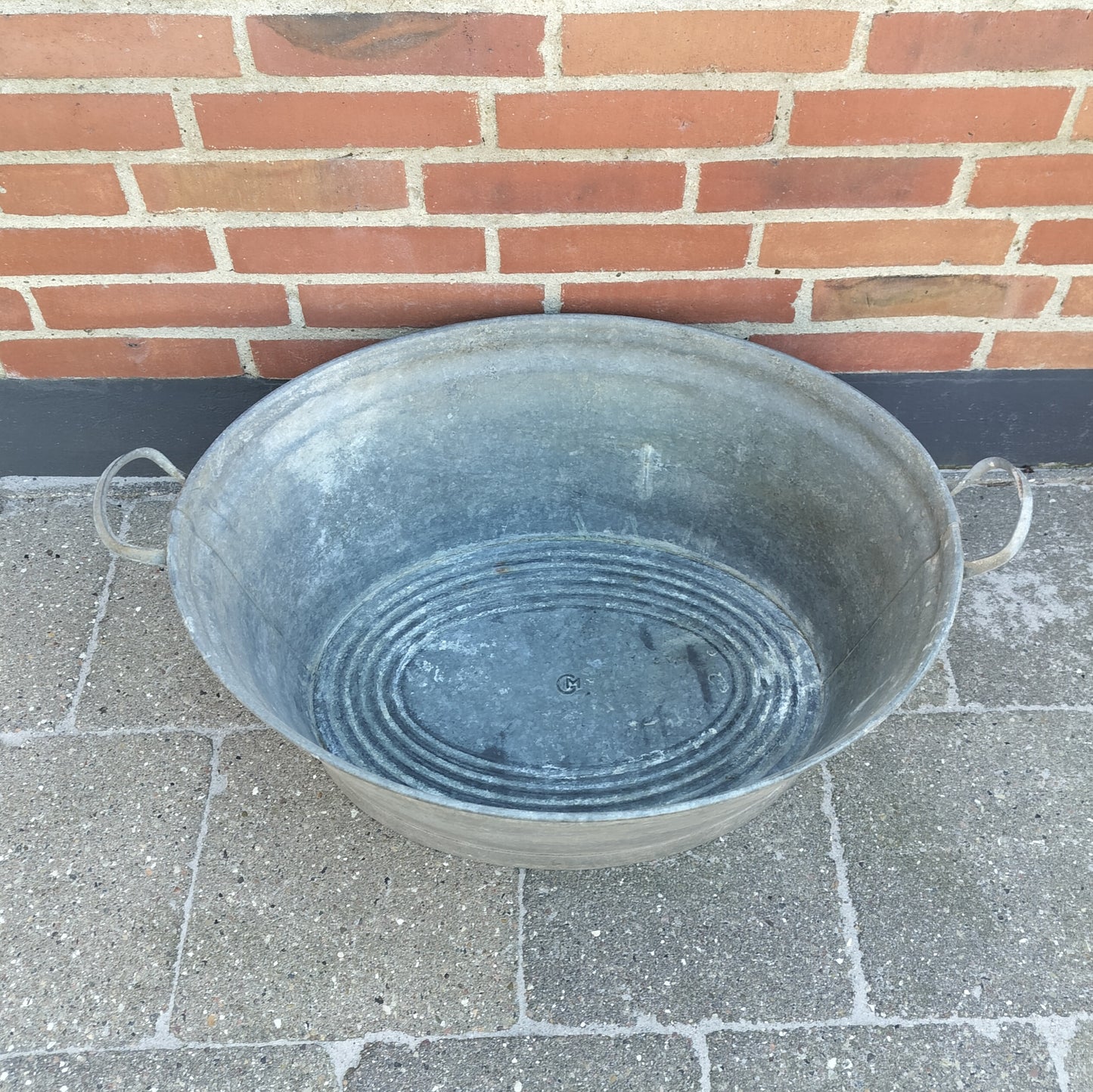 Secondhand - Glud og Marstrand zink balje L 62,5/71 x D 50 x H 27,5/32,5 cm