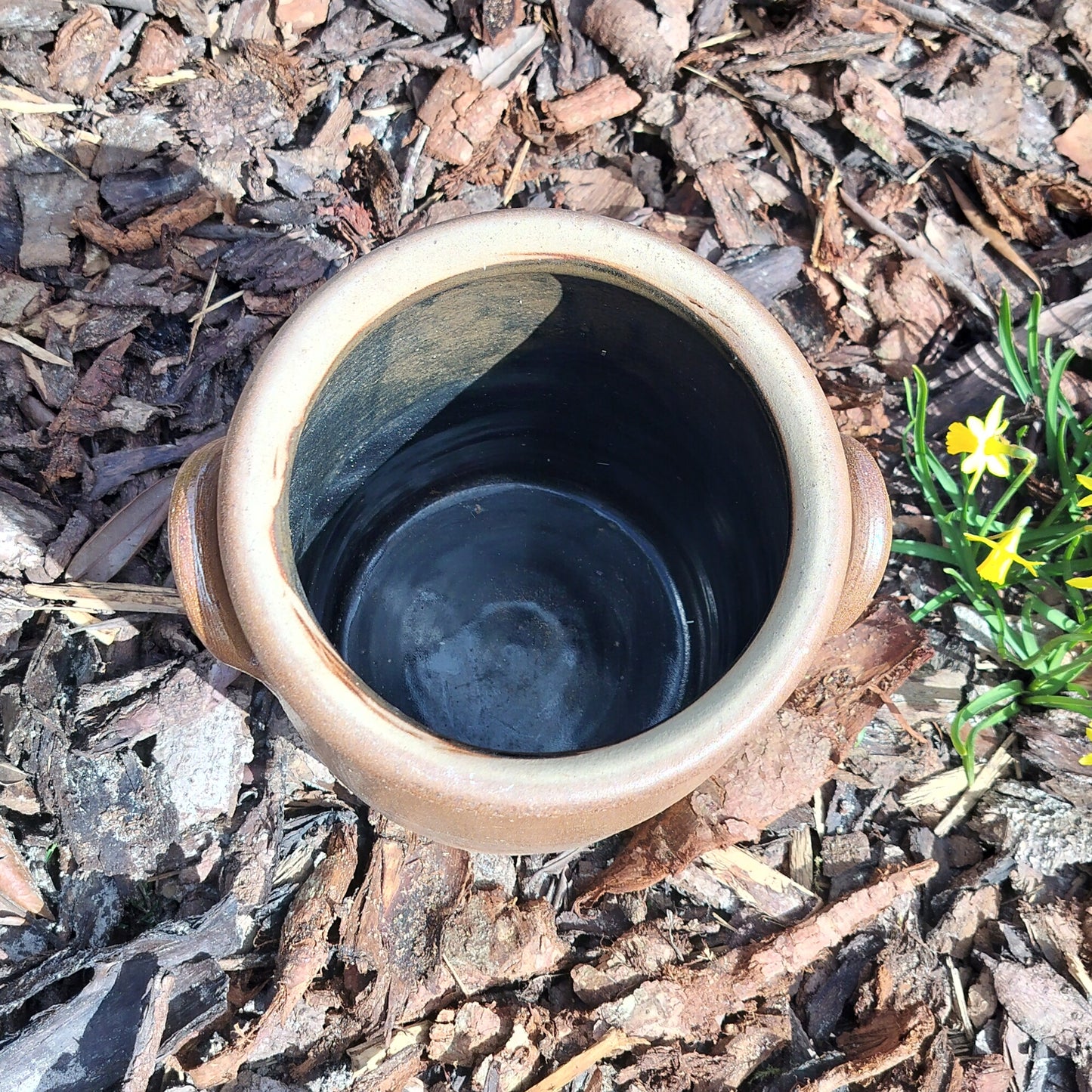 Secondhand - Syltekrukke med ører Ø 19/22,5 x H 24,2 cm