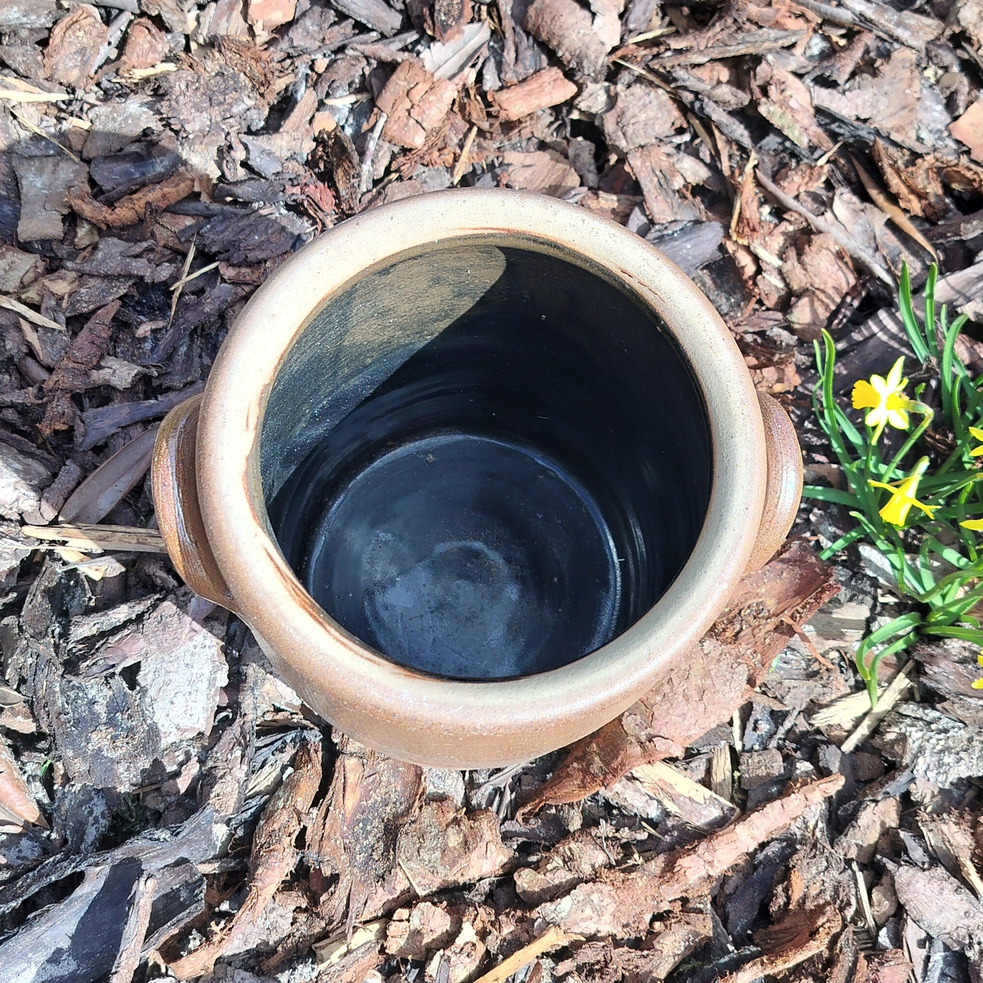 Secondhand - Syltekrukke med ører Ø 19/22,5 x H 24,2 cm