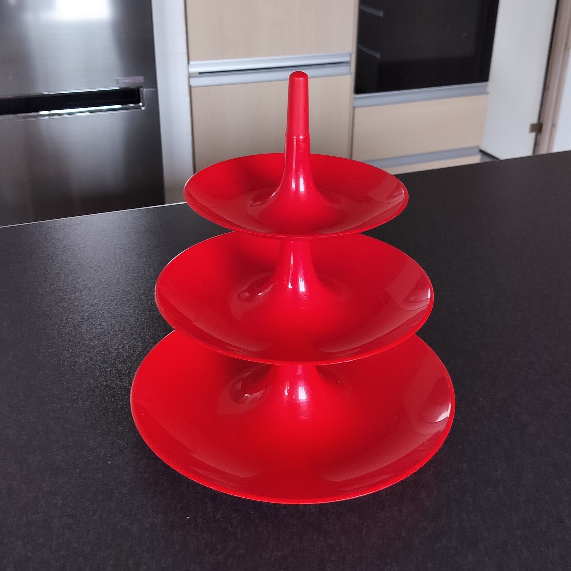 Secondhand - Koziol etagere/opsats RØD H 34 cm