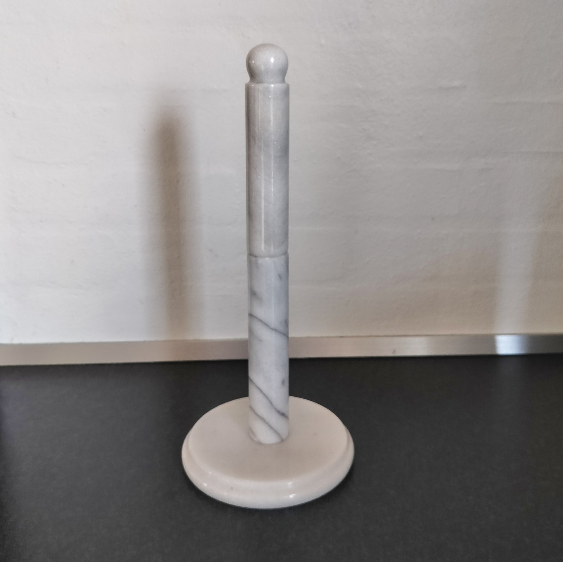 Secondhand - Marmor køkkenrulleholder H 33 cm
