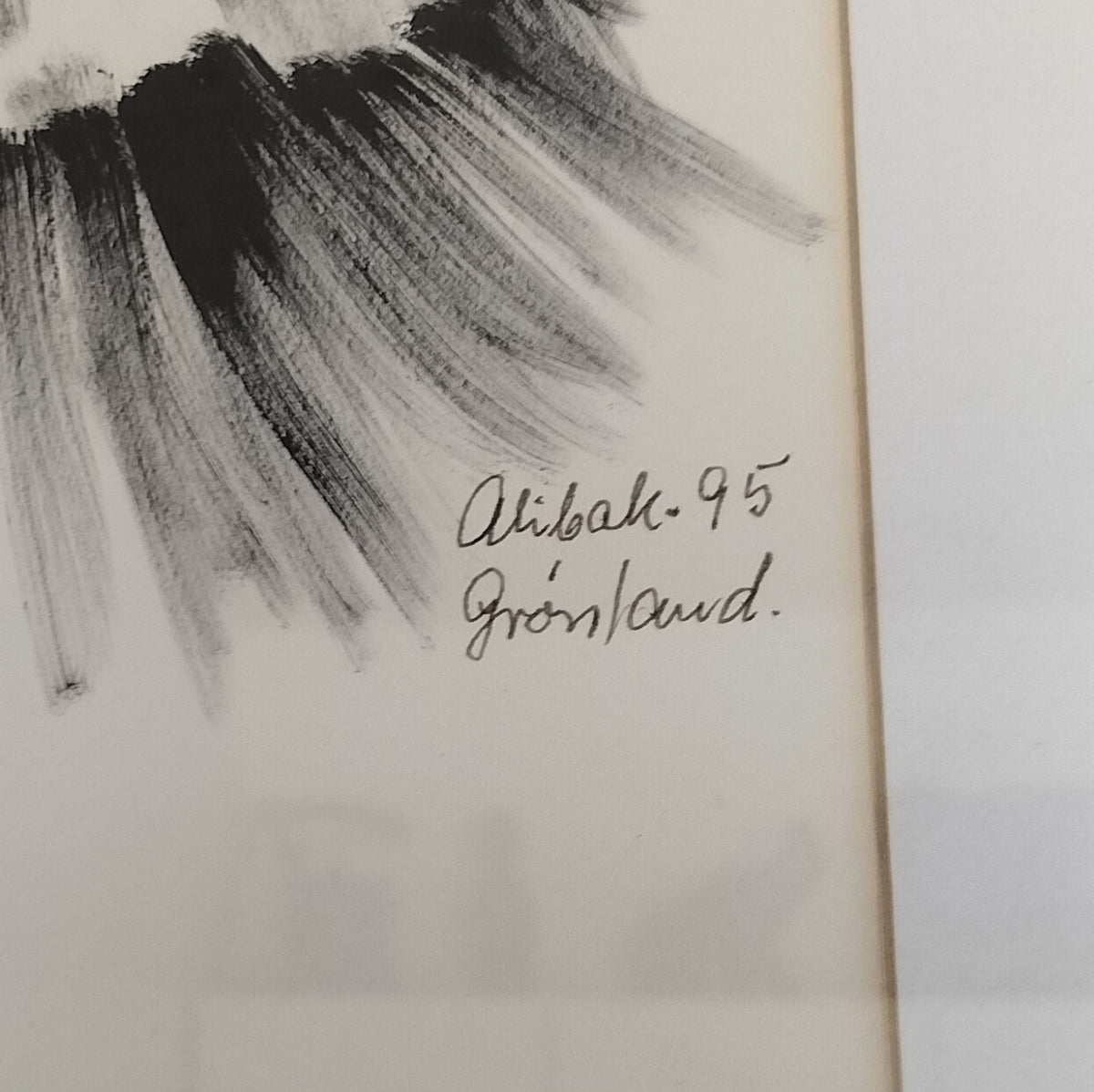Alibak tegning i ramme B 42,5 x H 52,5 cm