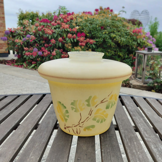 Secondhand - Gammel retro glas lampeskærm Ø 25 x H 21 cm