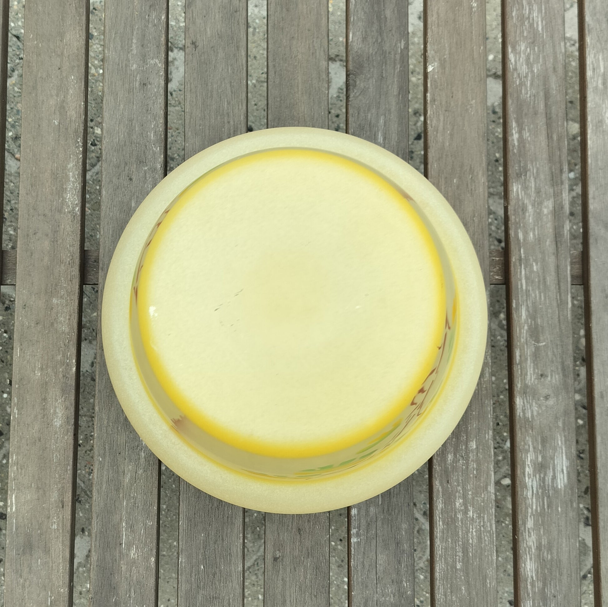 Secondhand - Gammel retro glas lampeskærm Ø 25 x H 21 cm