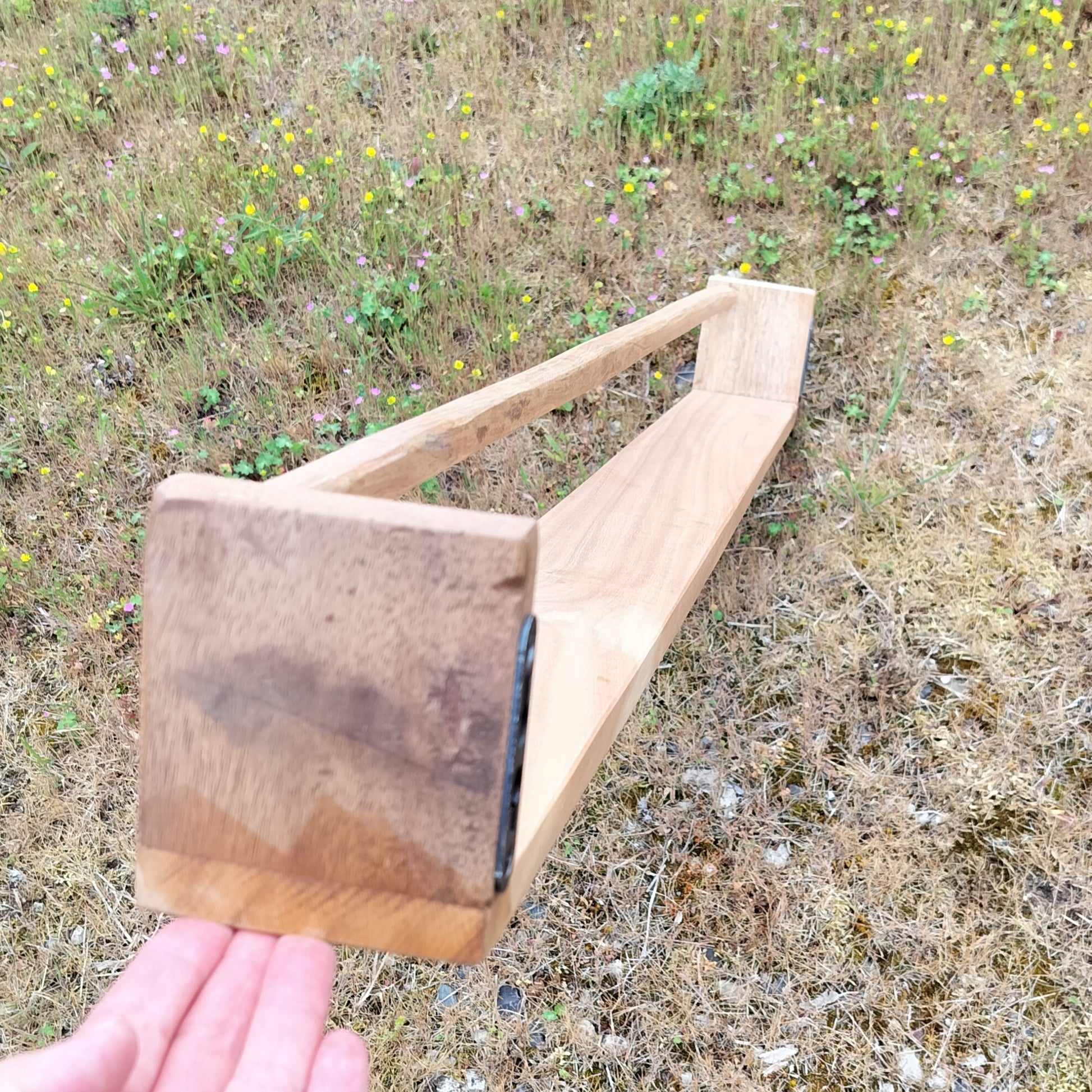 Secondhand - Vendbar smal hylde, natur L 100 cm