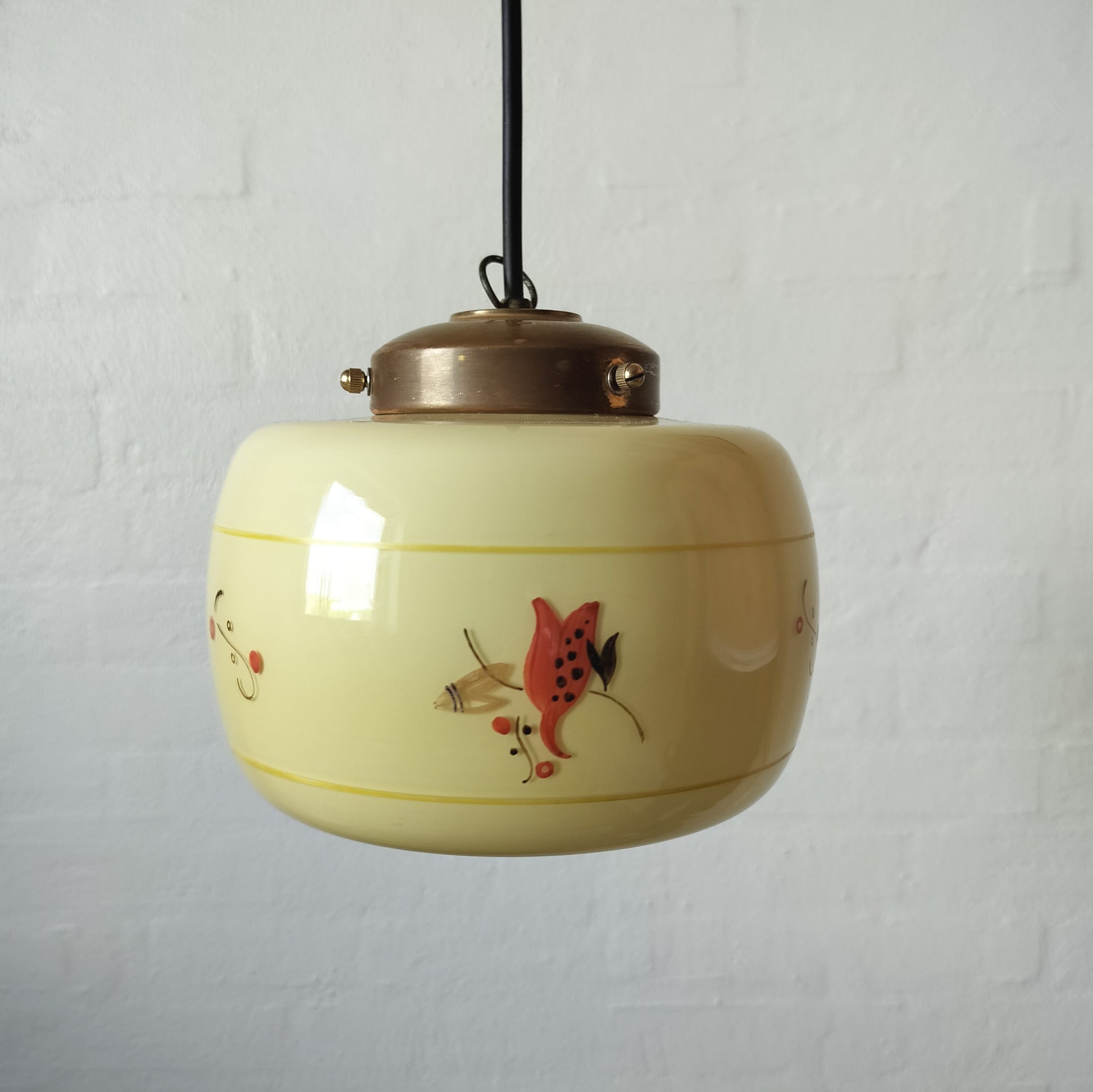 Secondhand - Retro glas lampe