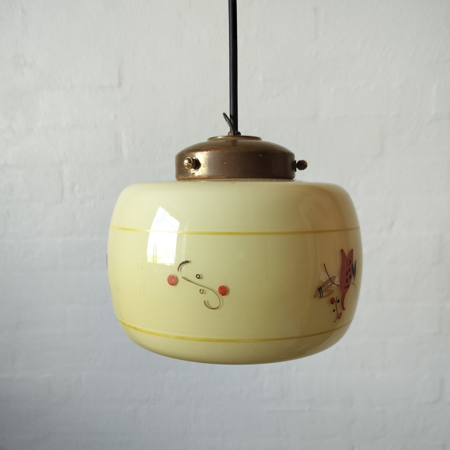 Secondhand - Retro glas lampe