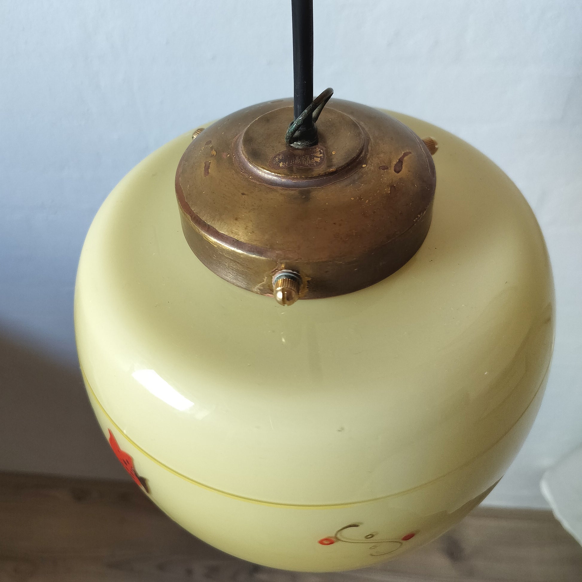 Secondhand - Retro glas lampe