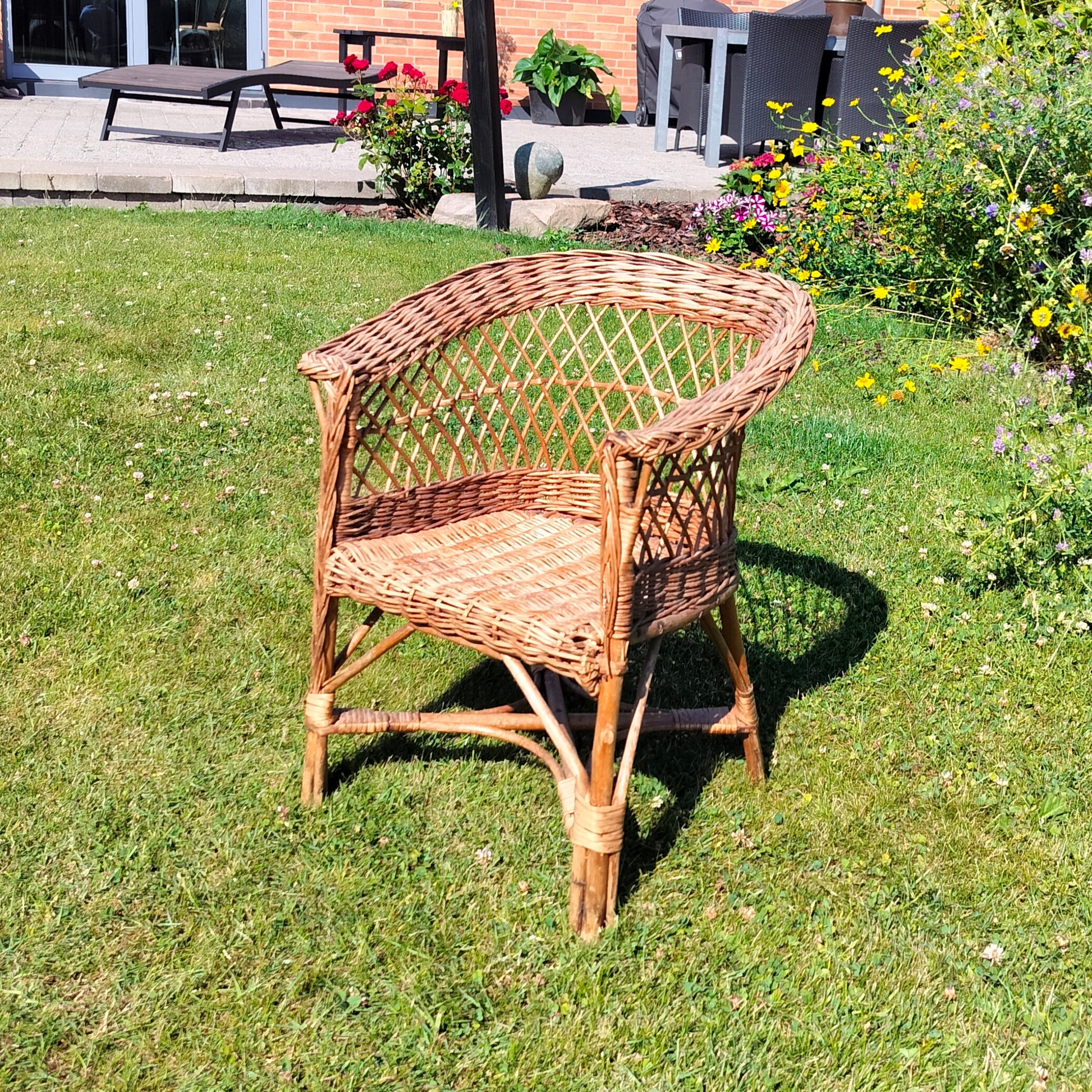 Secondhand - Flettet børnekurvestol