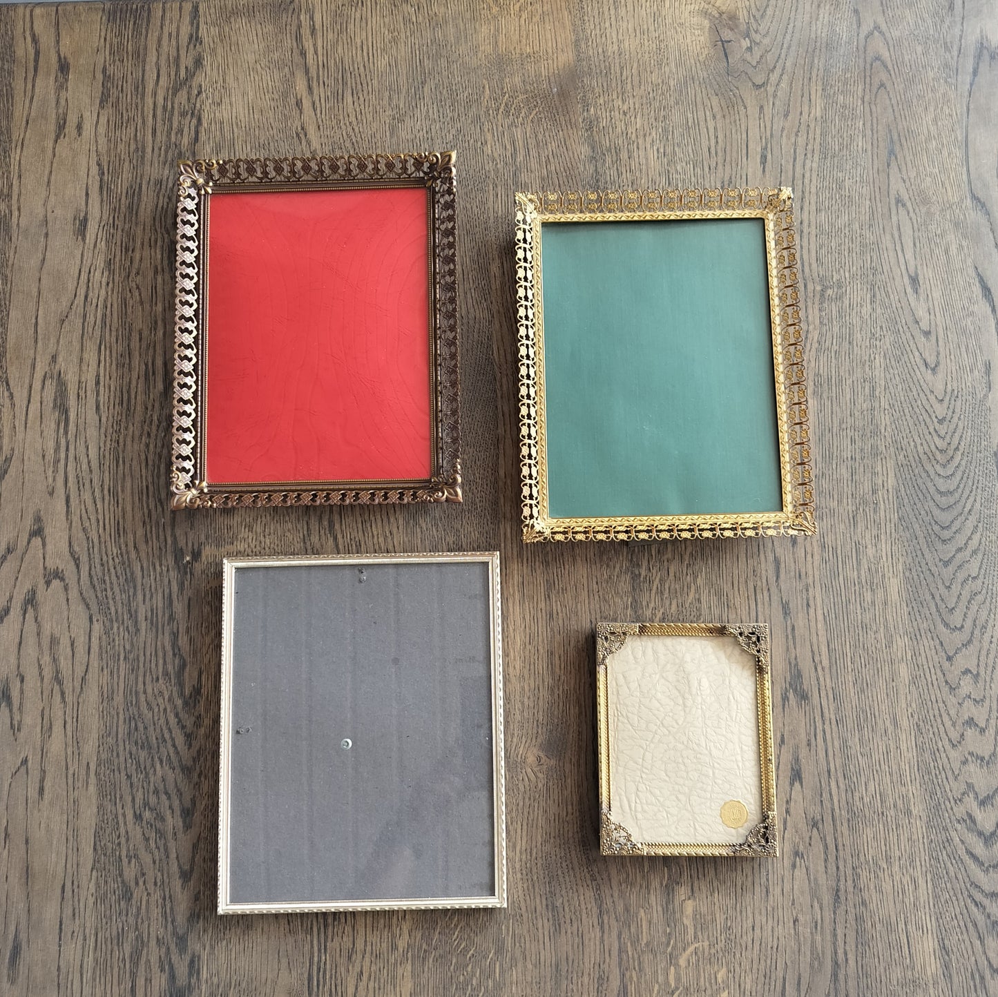 Secondhand - Retro billedrammer 4 stk.