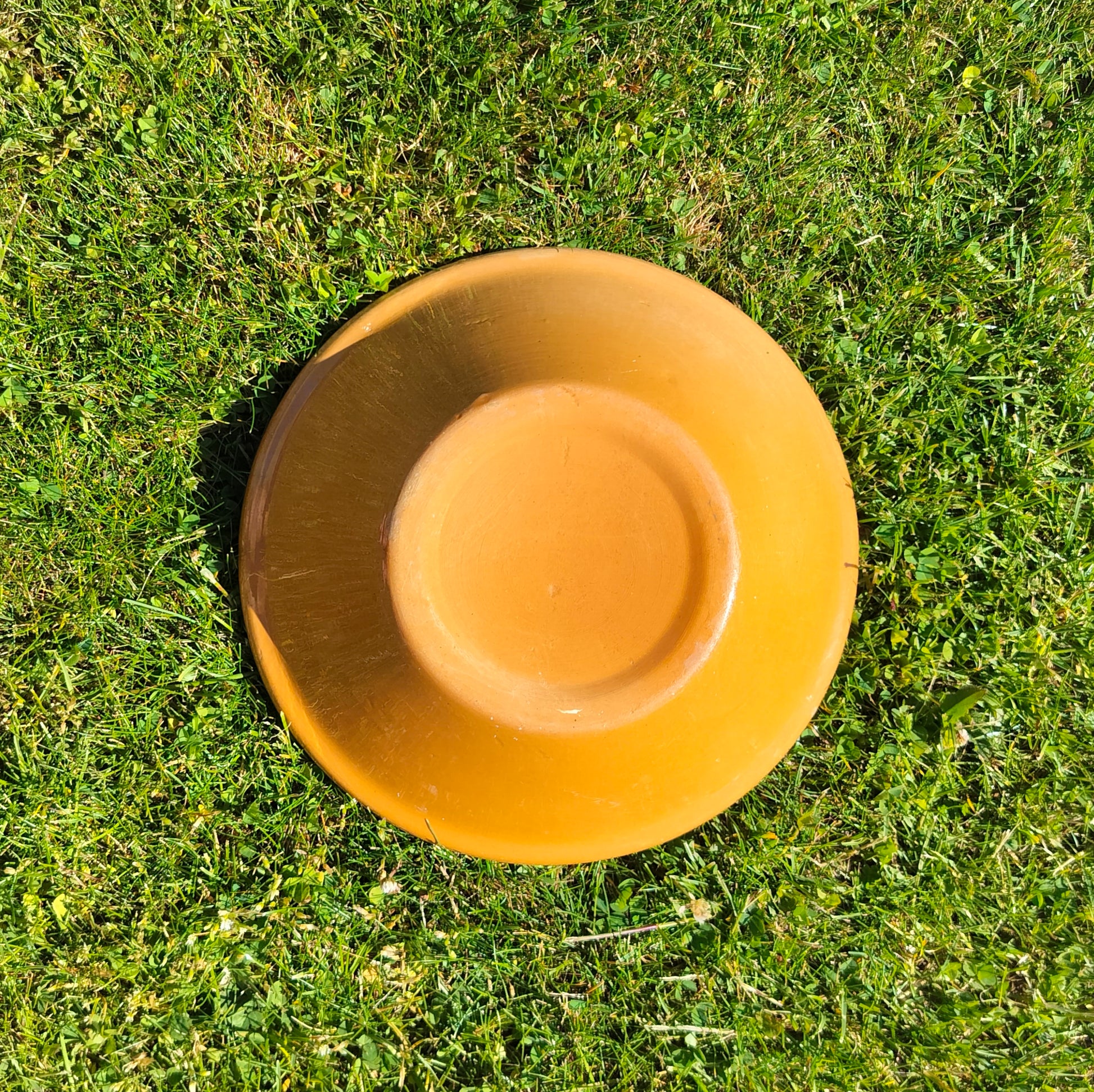 Secondhand - Lerfad glaseret indvendig og udvendig Ø 24,5 cm