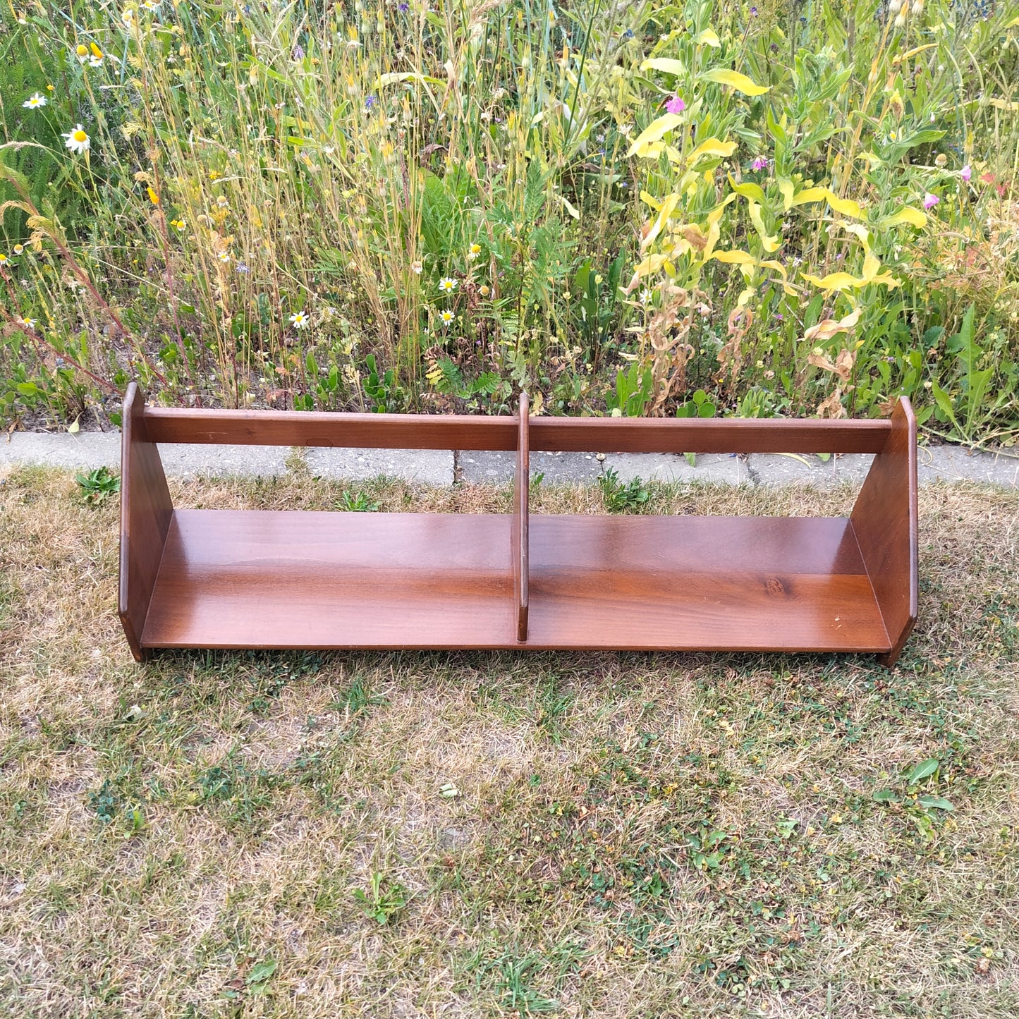 Secondhand - Hylde i mørkt lakeret træ L 80 cm