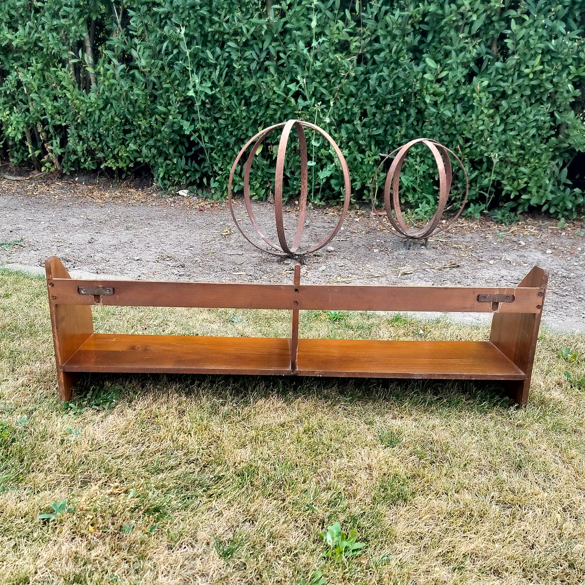 Secondhand - Hylde i mørkt lakeret træ L 80 cm