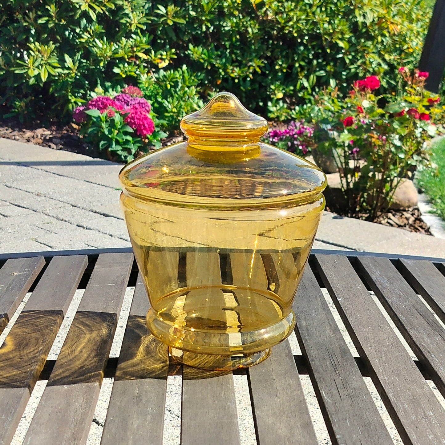 Secondhand - Lampeskærm ravfarvet glas