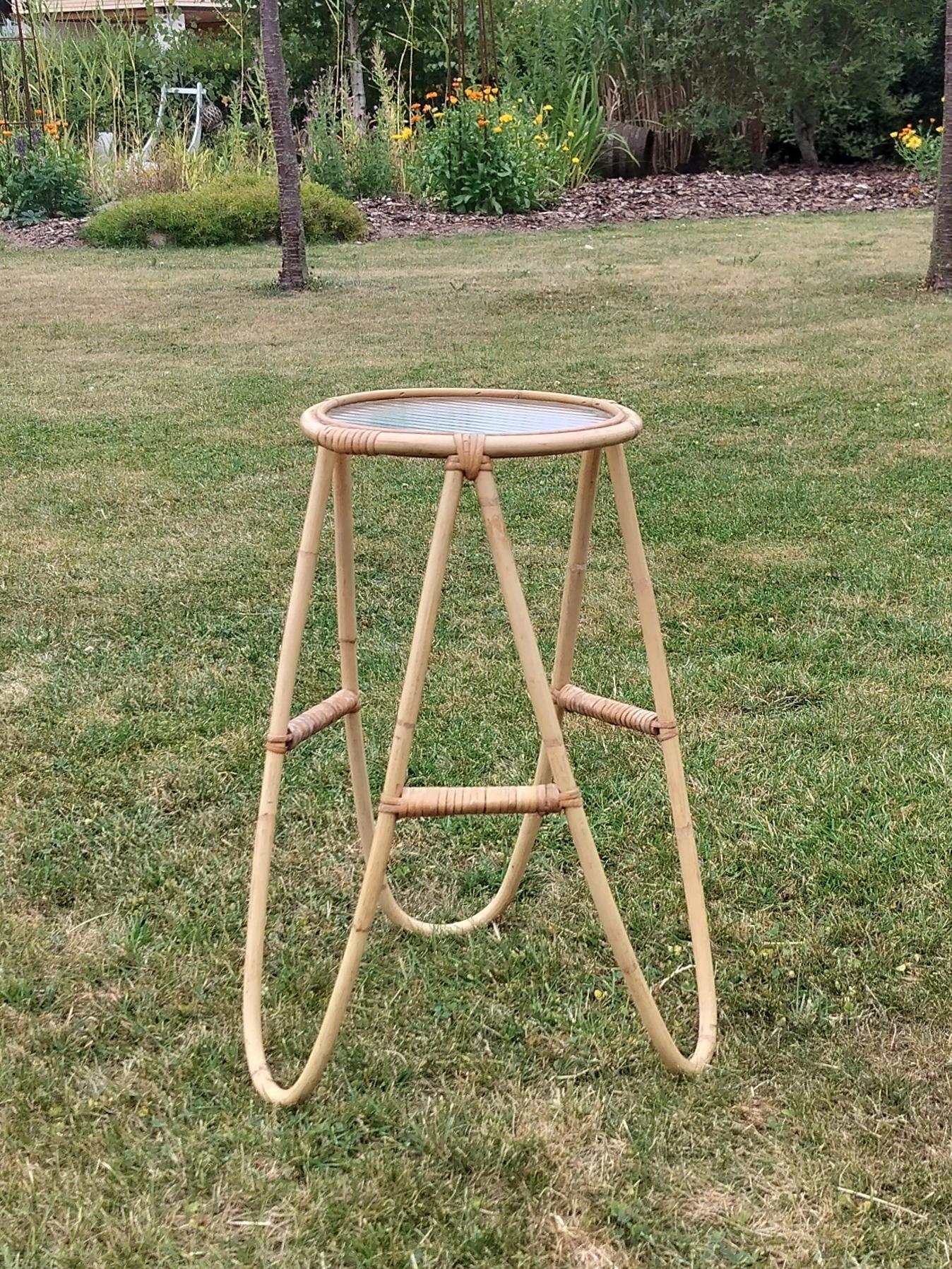 Secondhand - Bambus opsats Ø 25,5/33 x H 49 cm