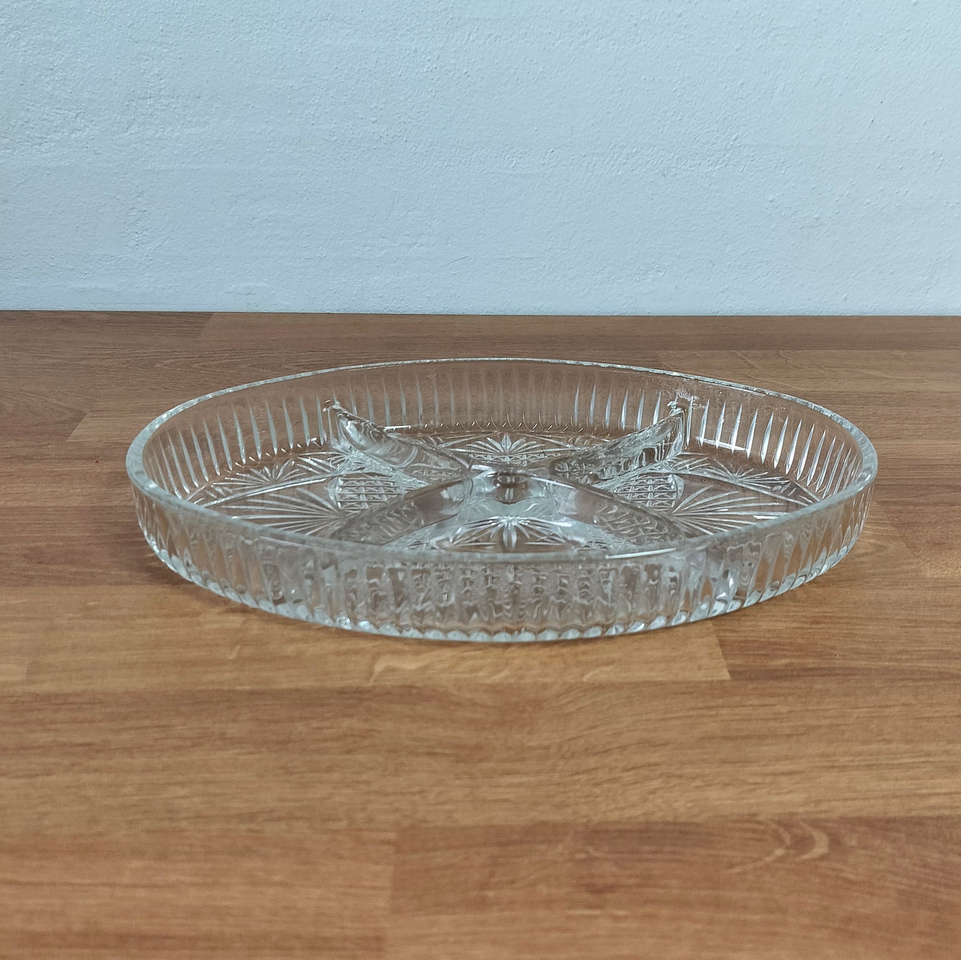 Secondhand - Glas fad med opdeling