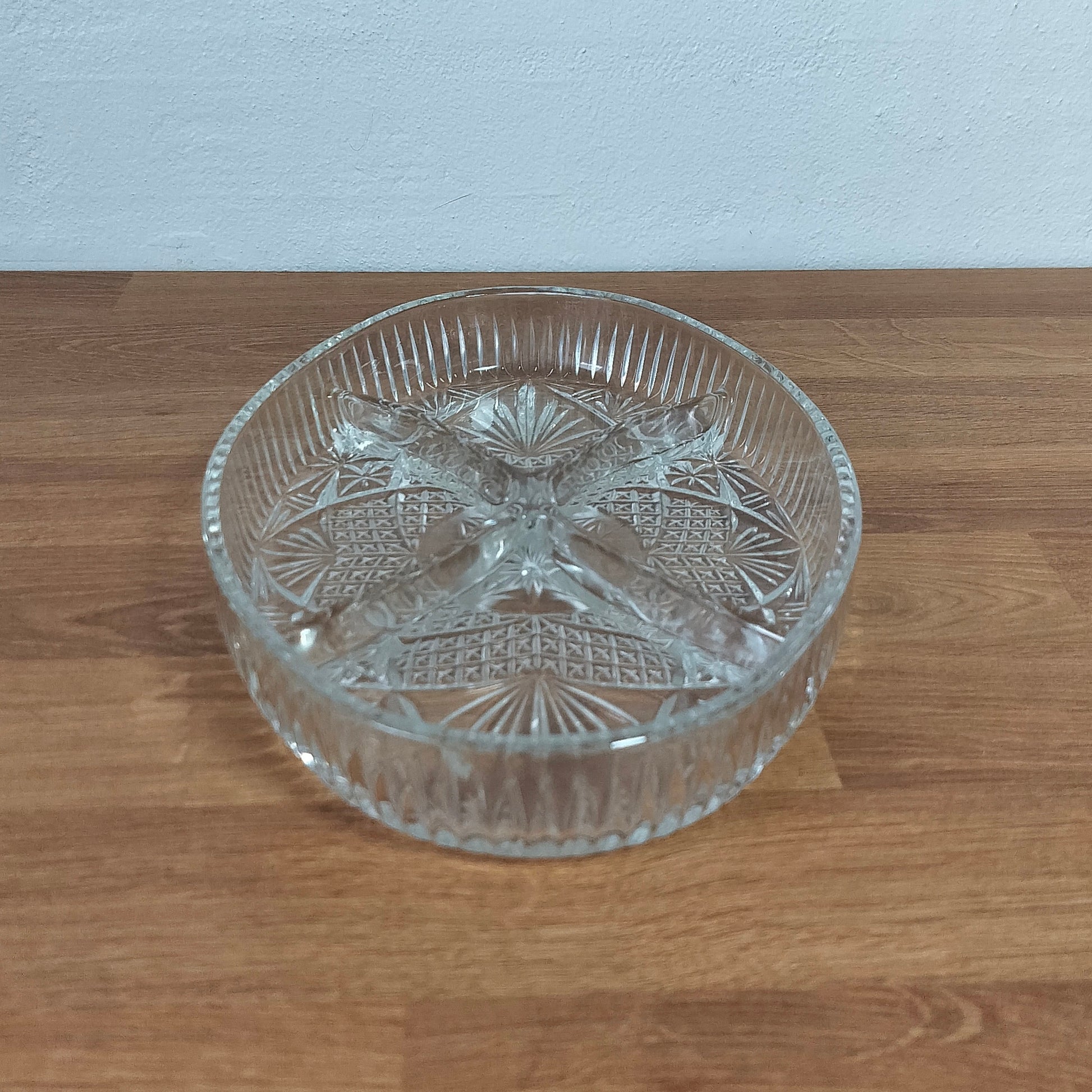 Secondhand - Glas fad med opdeling