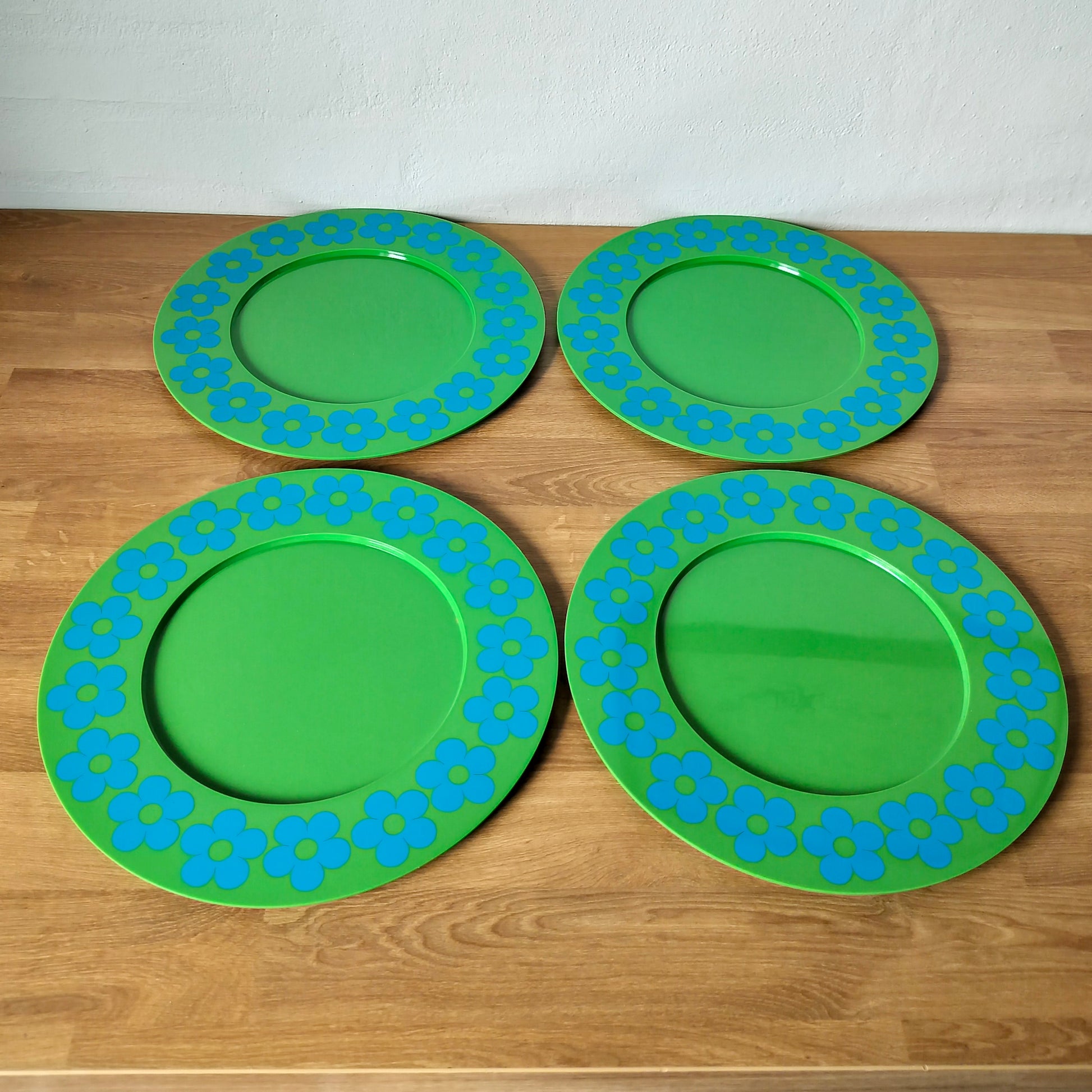 Secondhand - Laurids Lønborg Tallerkner (grønne) 4 stk.  Ø 28 cm
