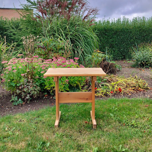 Secondhand - Træ bænk i naturfarvet L 50 x D 28,5 x H 47,5 cm