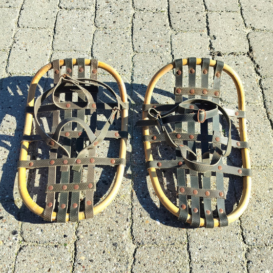 Secondhand - Vintage snesko med bambusramme