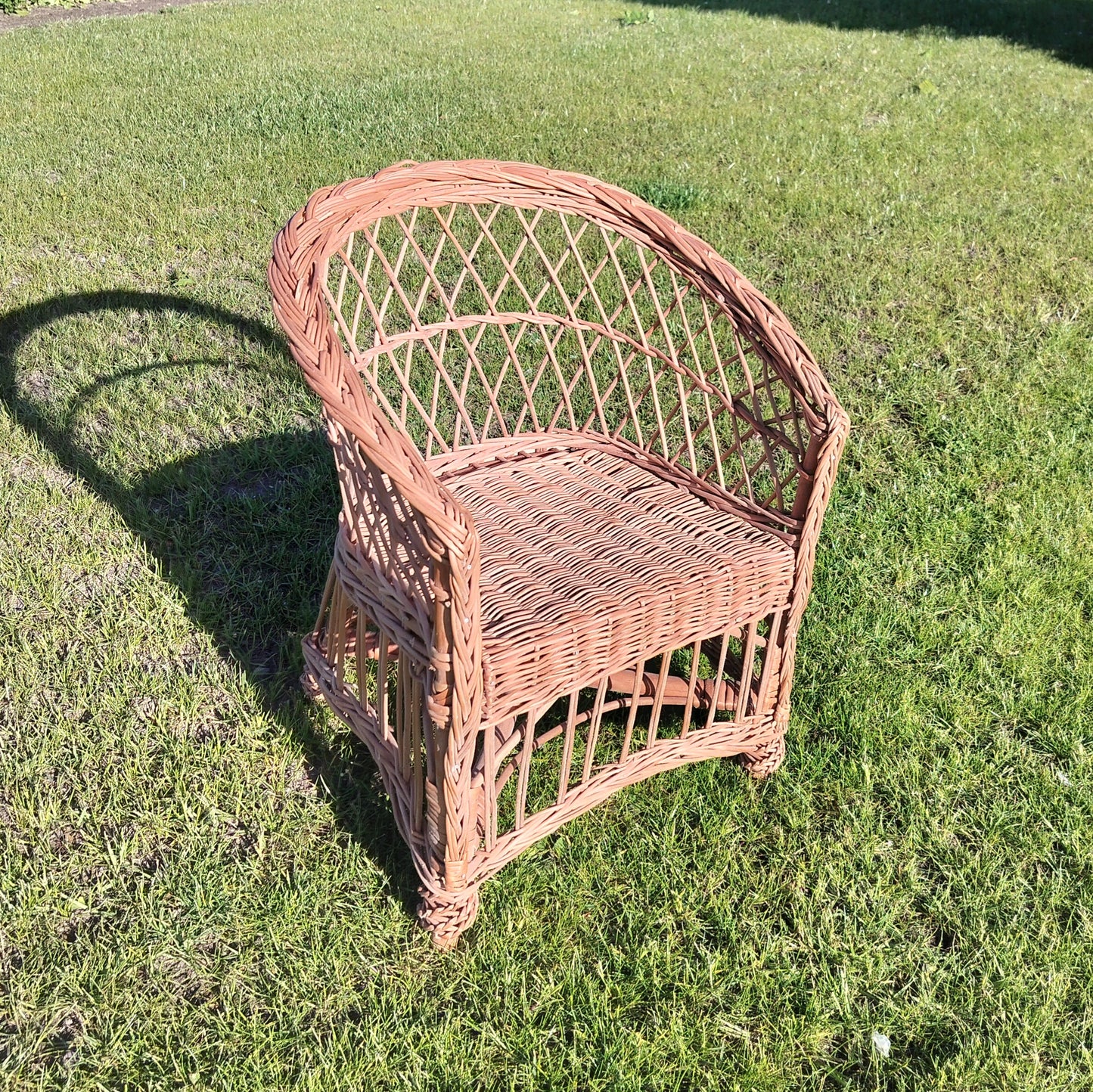 Secondhand - Flettet børnekurvestol