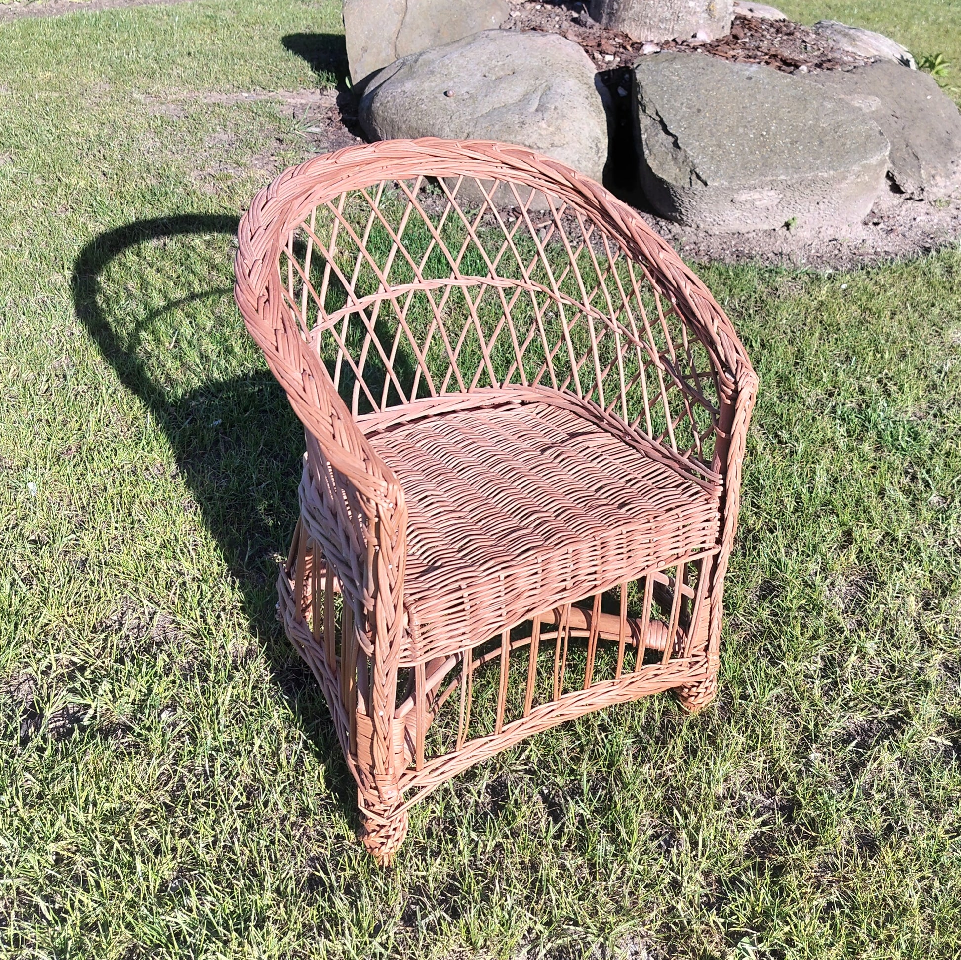 Secondhand - Flettet børnekurvestol